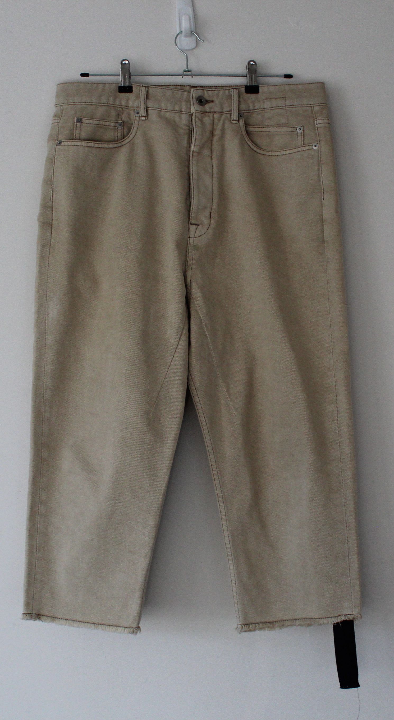 Rick Owens Drkshdw Rick Owens Drkshdw Collapse Cropped Pants Size US 34 / EU 50 - 1 Thumbnail
