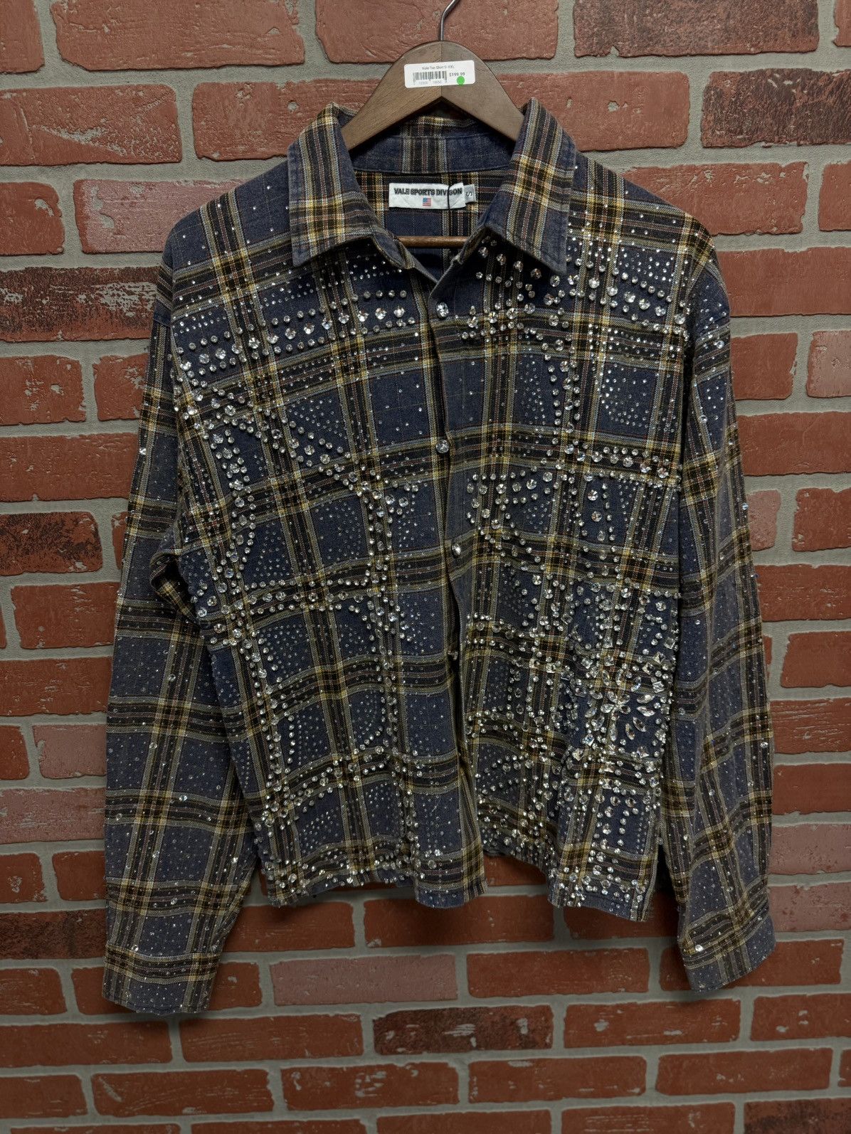 Vale Valley Crystal Flannel Long Sleeve Stones Size S (NEW) 💎 Size US S / EU 44-46 / 1 - 1 Thumbnail