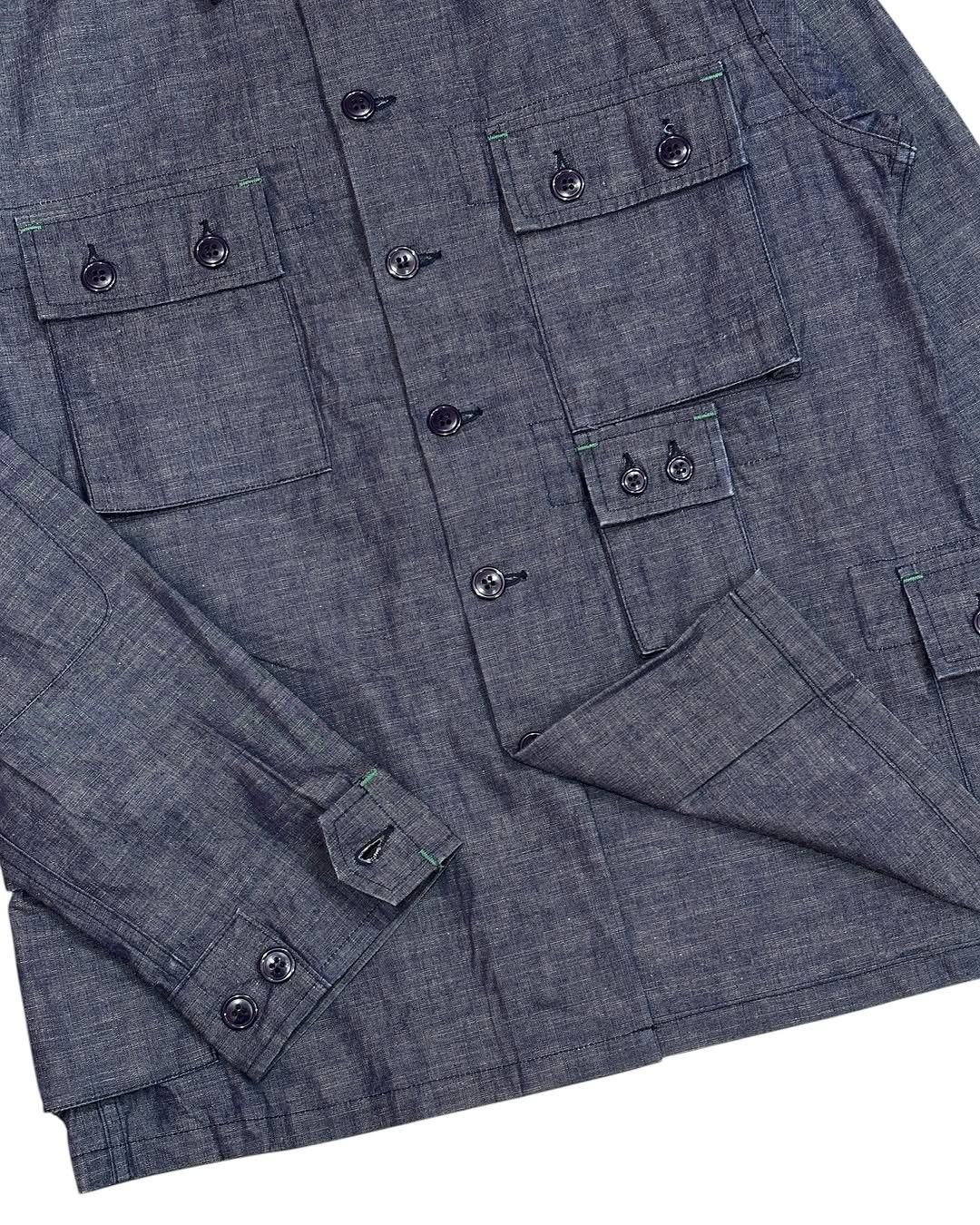 Japanese Brand Sassafras Denim Utility Multipocket Jacket Size US M / EU 48-50 / 2 - 8 Thumbnail