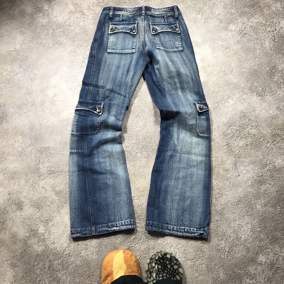 Vintage Vintage 90s Buffalo Distressed Baggy Jeans Y2K Grunge 29 Size 29" - 7 Thumbnail