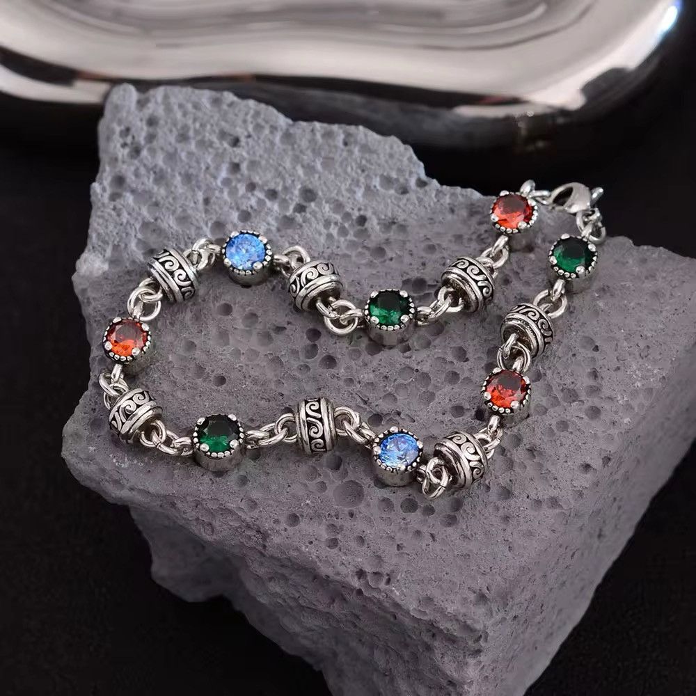 Jewelry Trendy Colorful Crystal Bracelet Size ONE SIZE - 2 Thumbnail