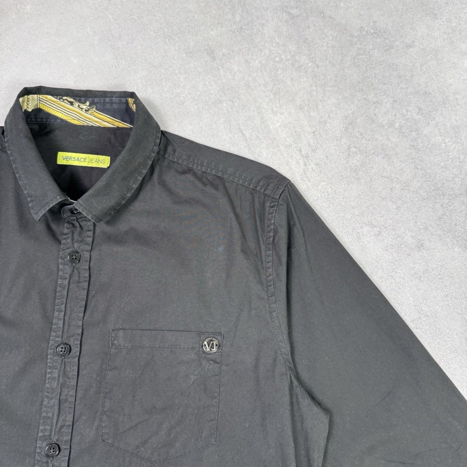 Versace Versace Jeans Men Button Up Shirt Black Size S Size US S / EU 44-46 / 1 - 4 Thumbnail