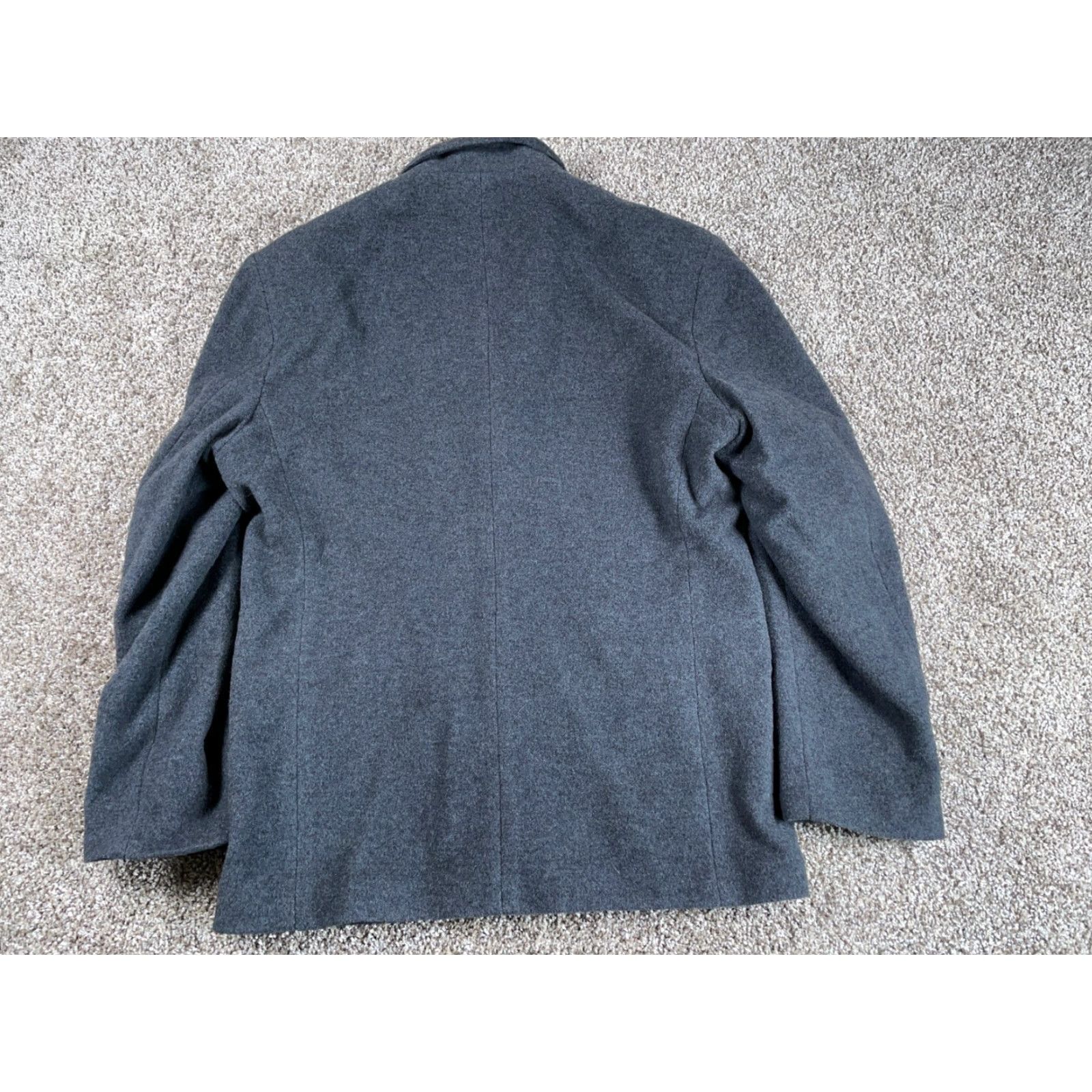 Gap GAP Blazer Jacket Three-Button Wool Dark Gray Men Large L Notch 2 Piece Classic Preppy Casual Vintage: No Size 42R - 3 Thumbnail