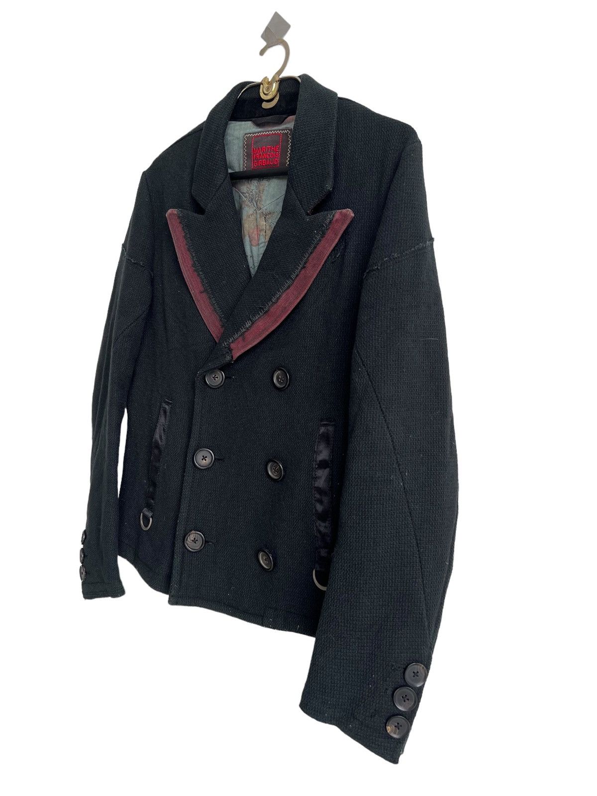 If Six Was Nine 1990s MFG Overprinted Witch Double Breast Biker Jacket Size US M / EU 48-50 / 2 - 9 Thumbnail