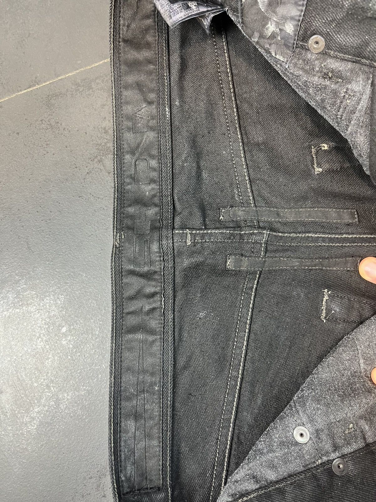 Rick Owens Drkshdw Rick owens drkshdw olmar & mirta waxed denim Size US 31 - 5 Thumbnail