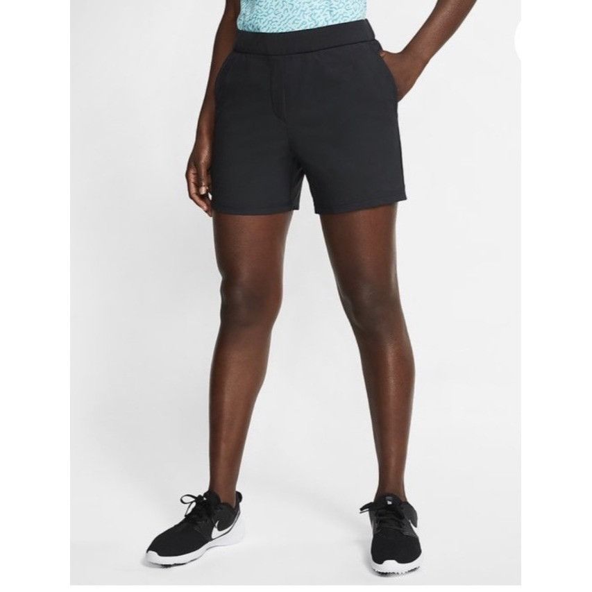 Nike Woman Flex Victory 5 Inch Short Black Black Womens Shorts S Size 30" / US 8 / IT 44 - 4 Thumbnail