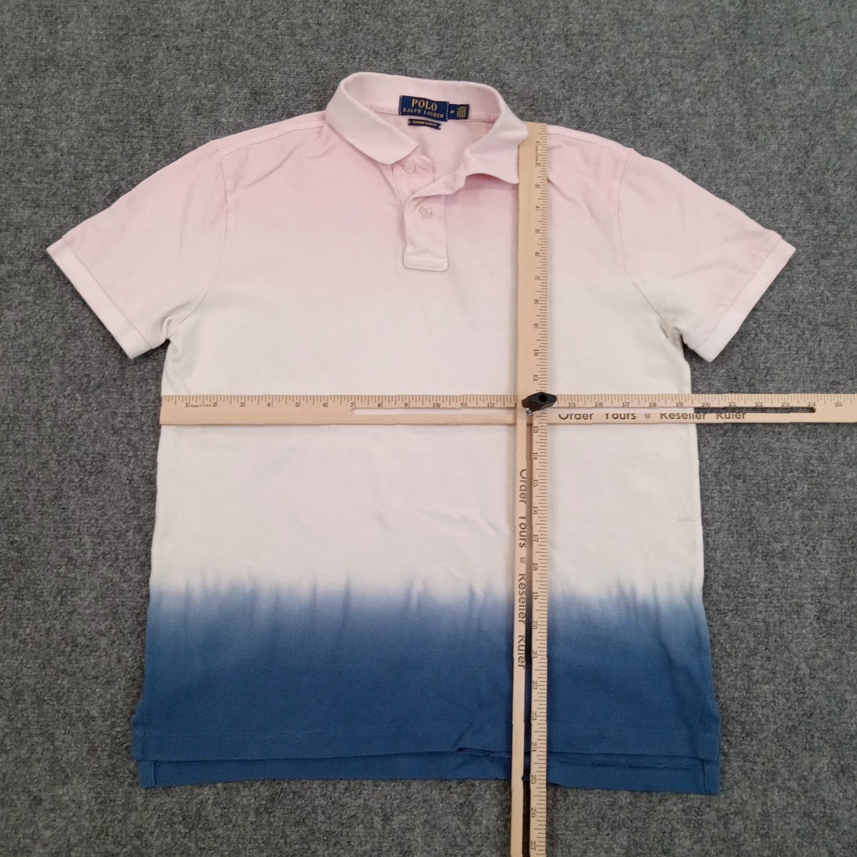 Ralph Lauren Ralph Lauren Polo Shirt Men Medium Pink Blue Slim Fit Short Sleeve Polo Shirt Z Size US M / EU 48-50 / 2 - 2 Thumbnail