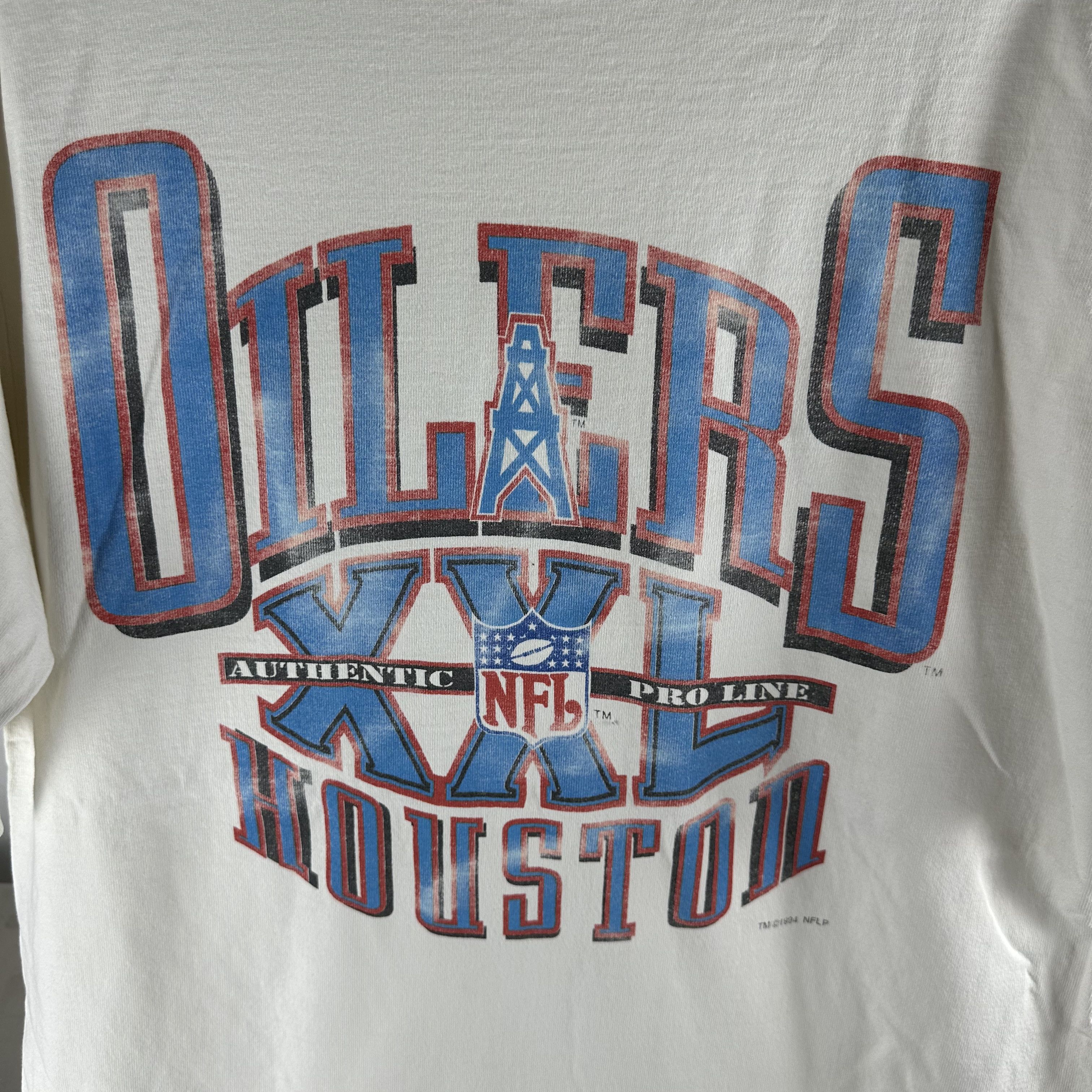 Vintage Vintage 1994 Houston Oilers NFL Football Graphic T-Shirt Size US L / EU 52-54 / 3 - 2 Thumbnail