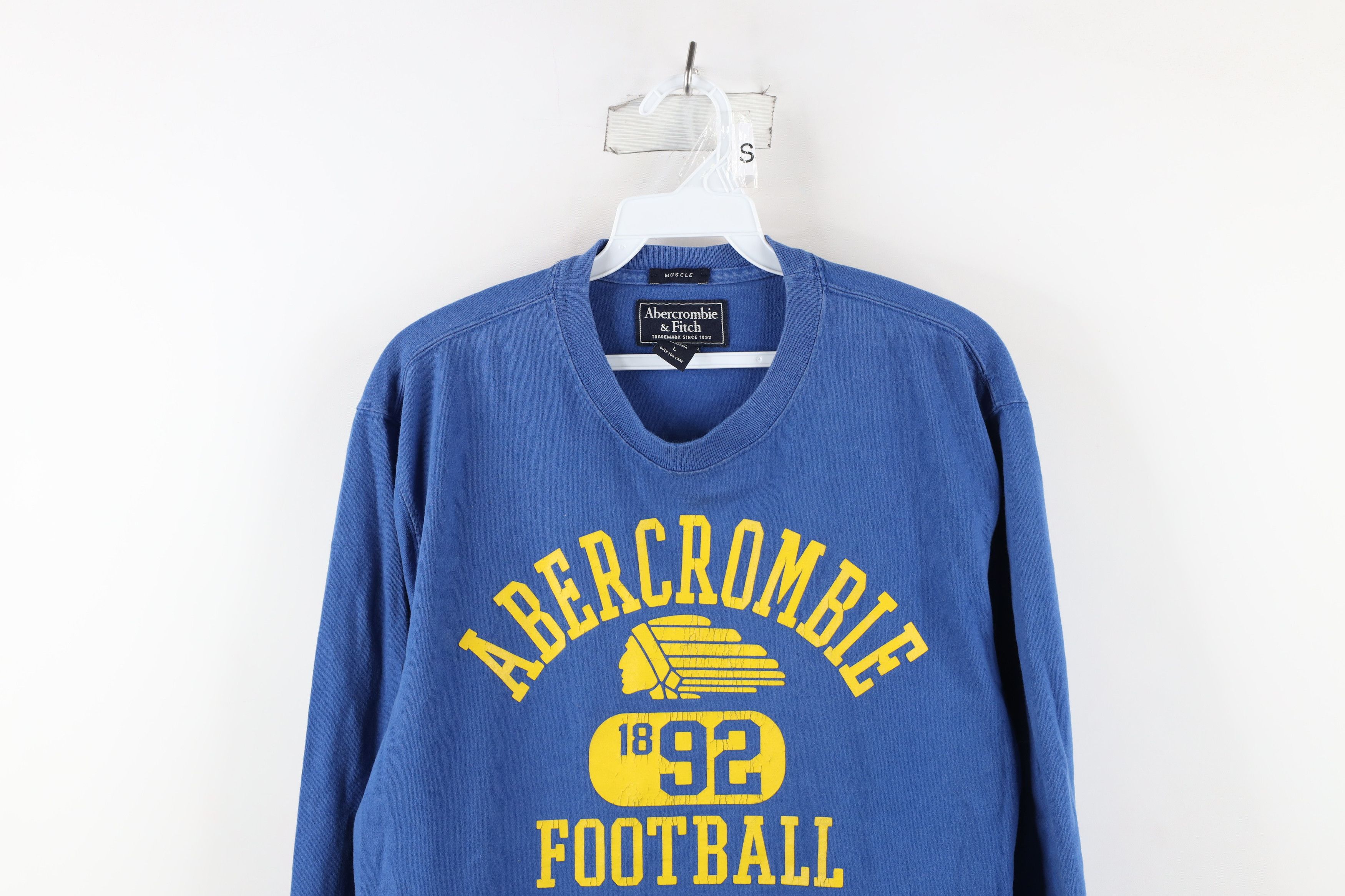 Abercrombie & Fitch × Vintage Vintage Abercrombie & Fitch Football Long Sleeve T-Shirt Size US L / EU 52-54 / 3 - 2 Thumbnail