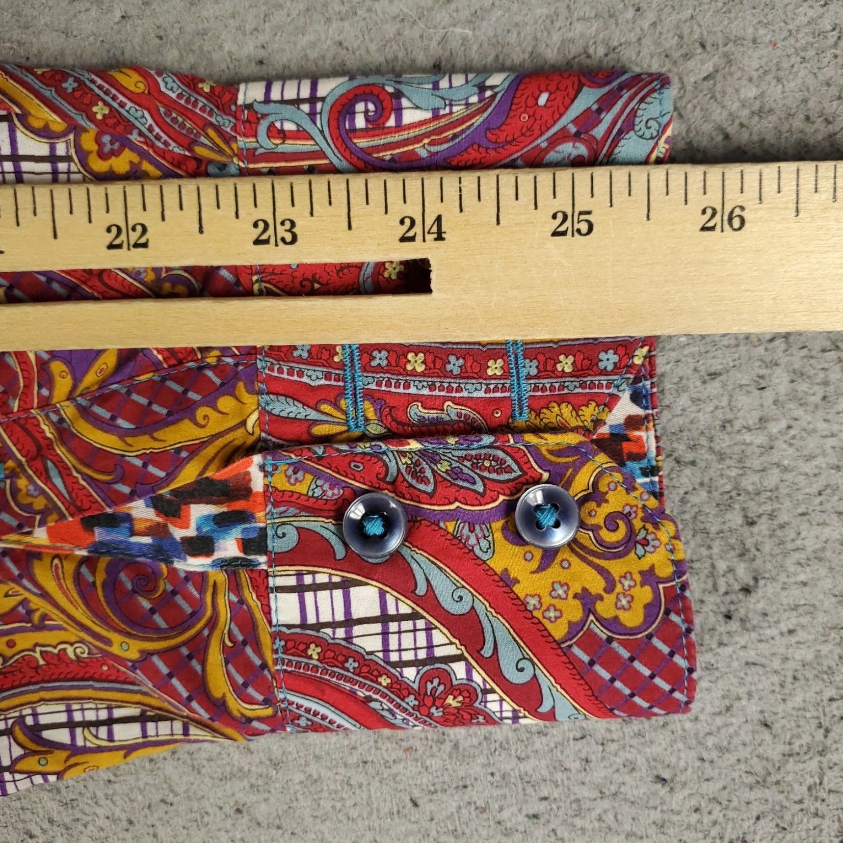 Robert Graham Robert Graham Shirt Mens Medium Red Paisley 2016 Classic Fit Button Up Size US M / EU 48-50 / 2 - 7 Thumbnail