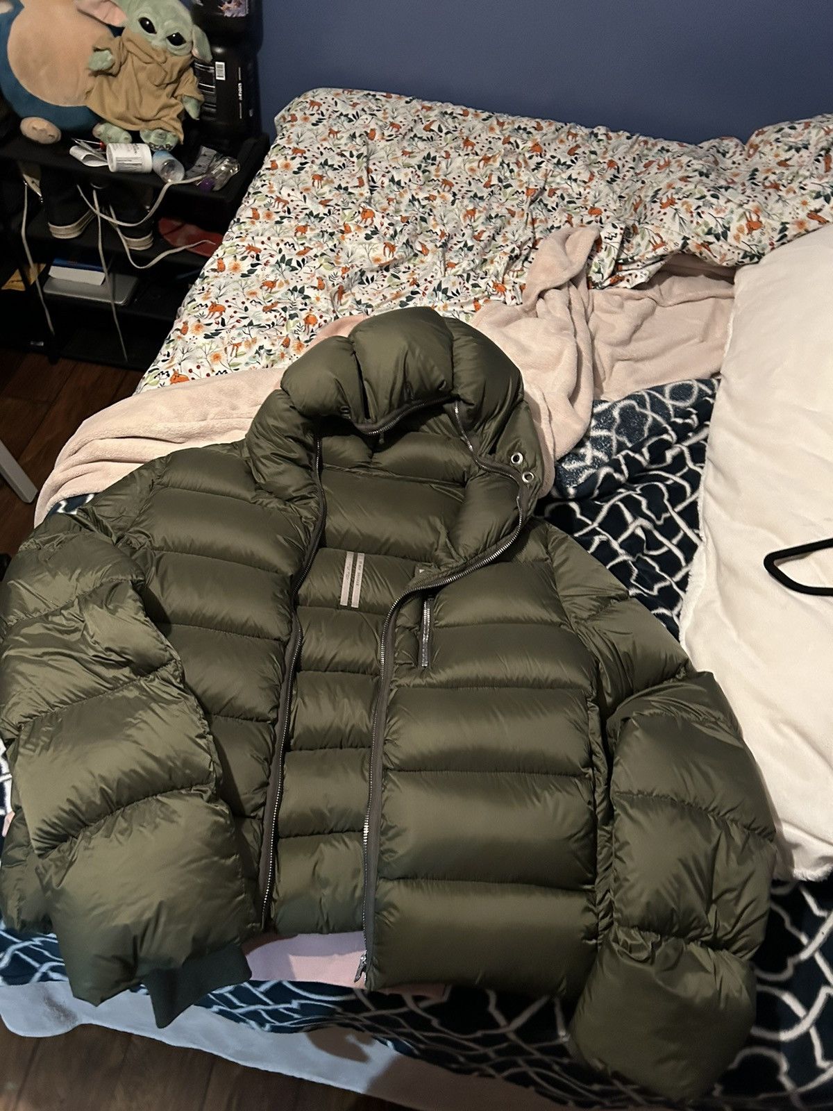 Rick Owens × Rick Owens Drkshdw Rick Owen strobe 22 green puffer jacket Size US L / EU 52-54 / 3 - 7 Thumbnail