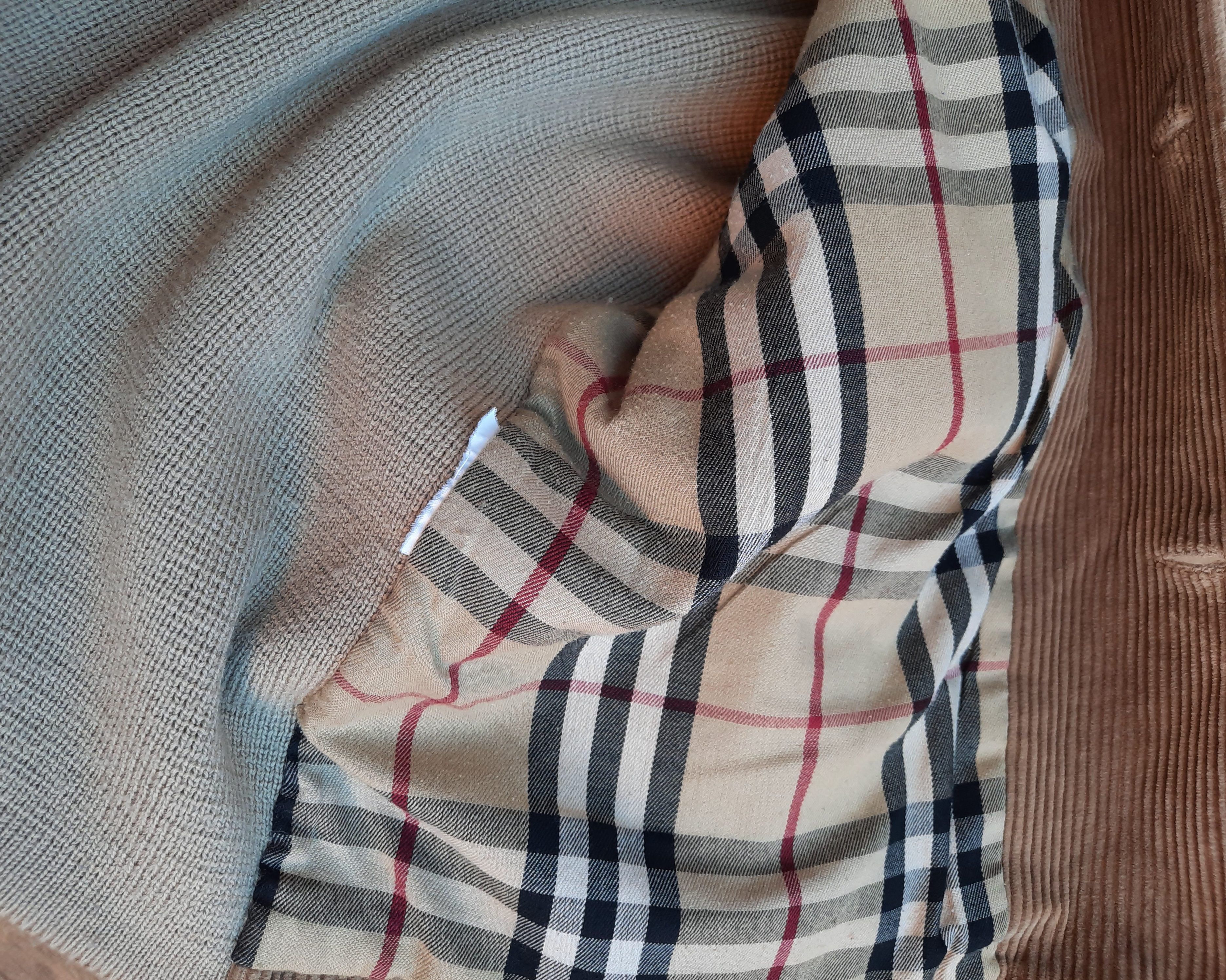 Burberry Vintage Hybrid Corduroy Knit wool Jacket Lining Check Size US L / EU 52-54 / 3 - 7 Thumbnail