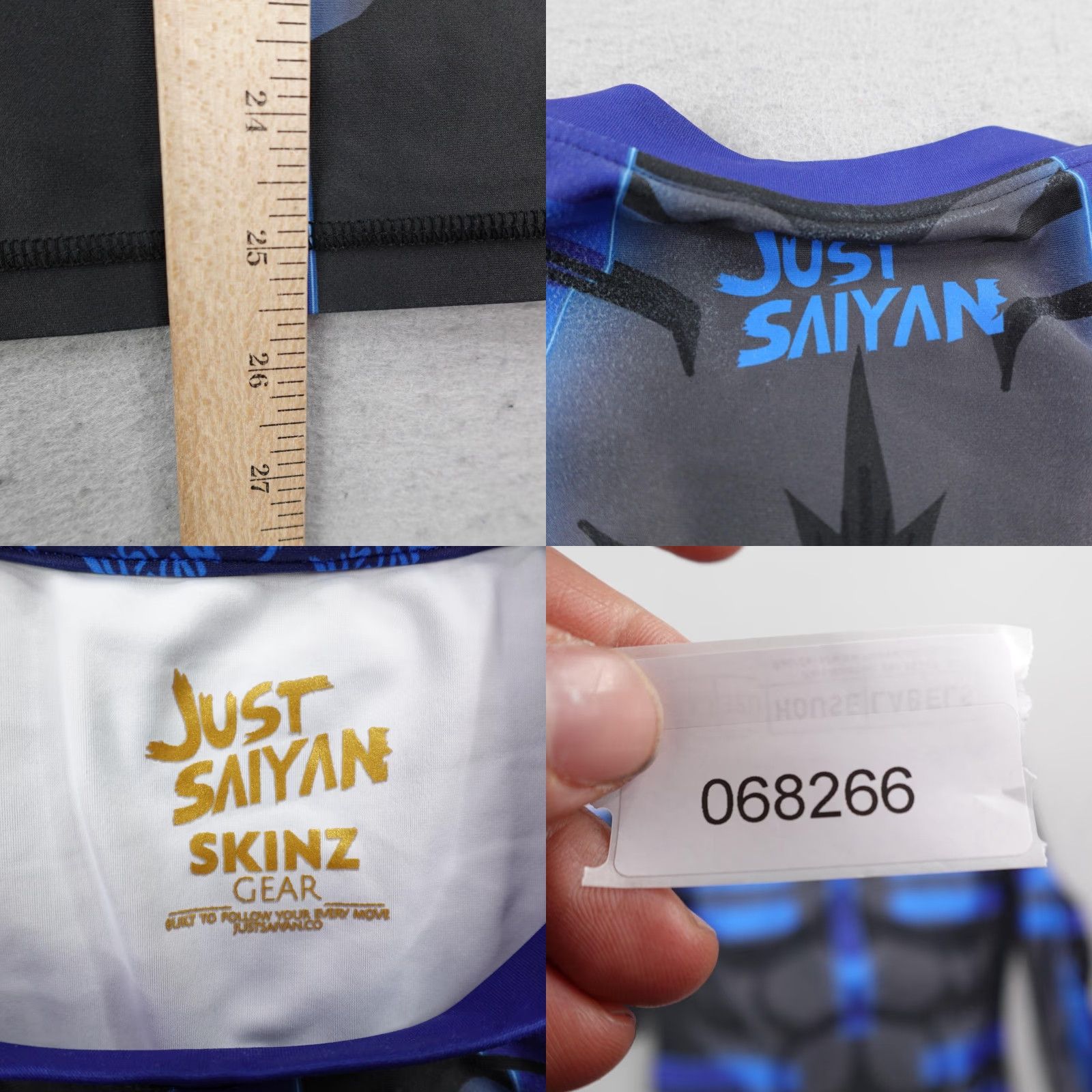 Vintage Just Saiyan Gear Shirt Mens Medium Black Blue Skinz Dragon Ball Z Cosplay DBZ Shirt Mens Size US M / EU 48-50 / 2 - 8 Thumbnail