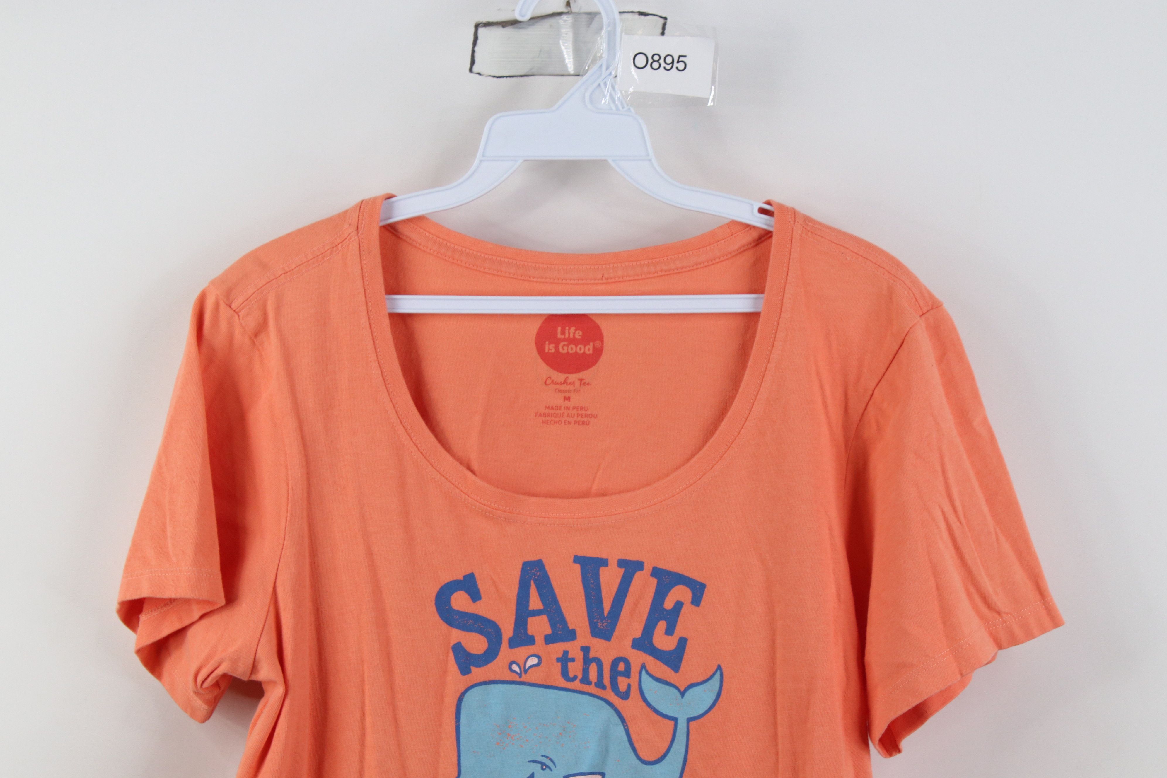 Life is Good Life Is Good Save the Ales Beer Whale Crusher T-Shirt Pink Size M / US 6-8 / IT 42-44 - 2 Thumbnail