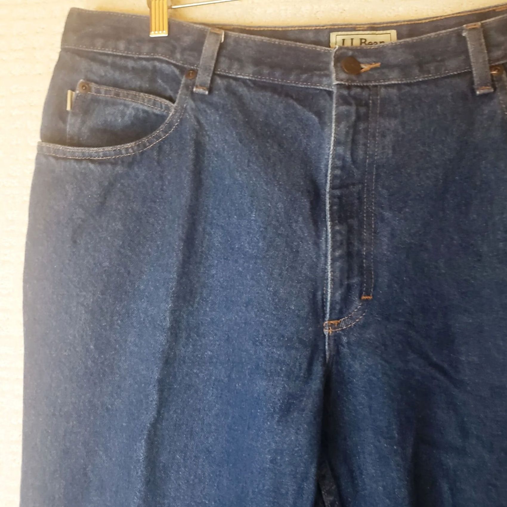 Vintage L.L. Bean Classic Fit Jeans Mens 40x29 Denim Blue 5-Pocket Zip Mid Rise 100% Cotton Jeans Size US 40 / EU 56 - 4 Thumbnail