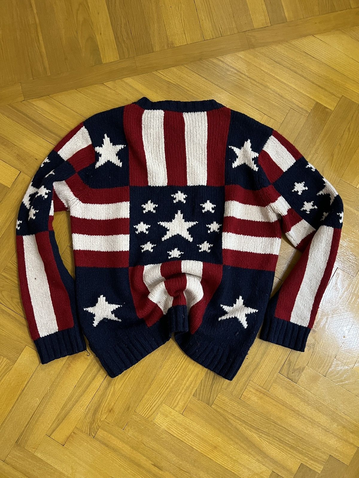 Gant GANT Mens Crew neck Jumper L Heavy Wool Knit Sweater Size US L / EU 52-54 / 3 - 9 Thumbnail