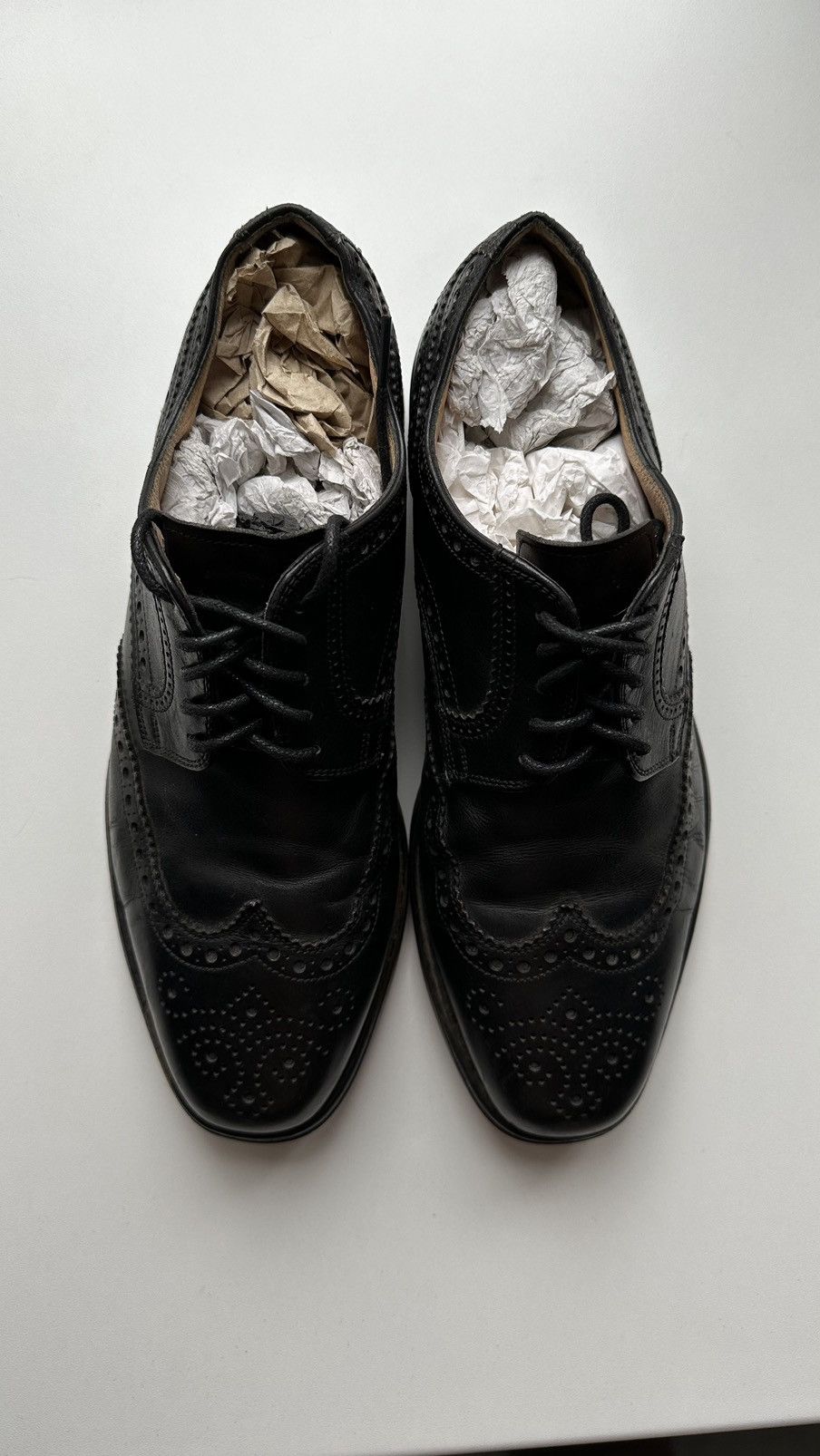Bally Bally Leather Brogues Men Classic Shoes Size 8.5E Switz Size US 8.5 / EU 41-42 - 3 Thumbnail