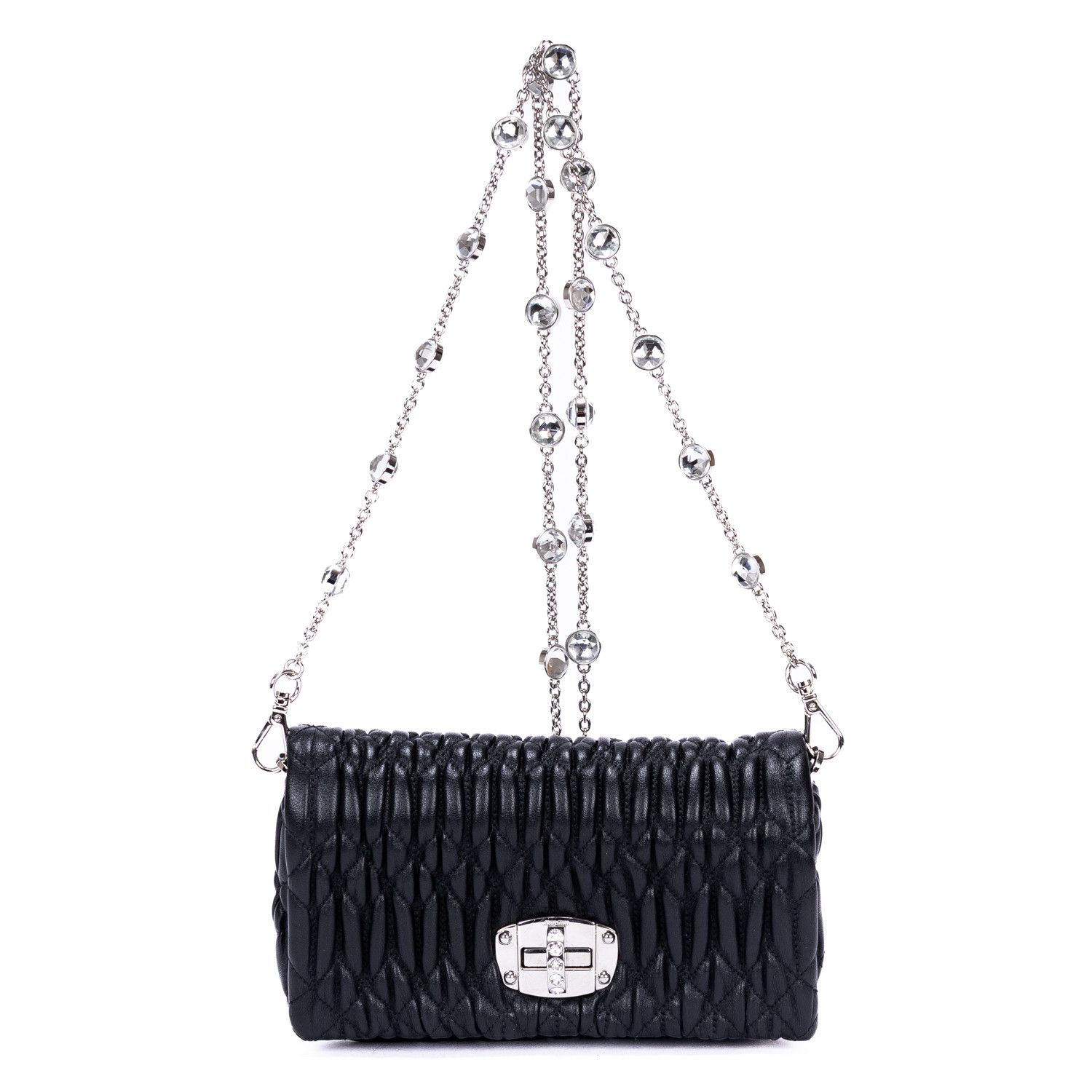 Miu Miu Crystal Cloqué Mini Size ONE SIZE - 1 Thumbnail
