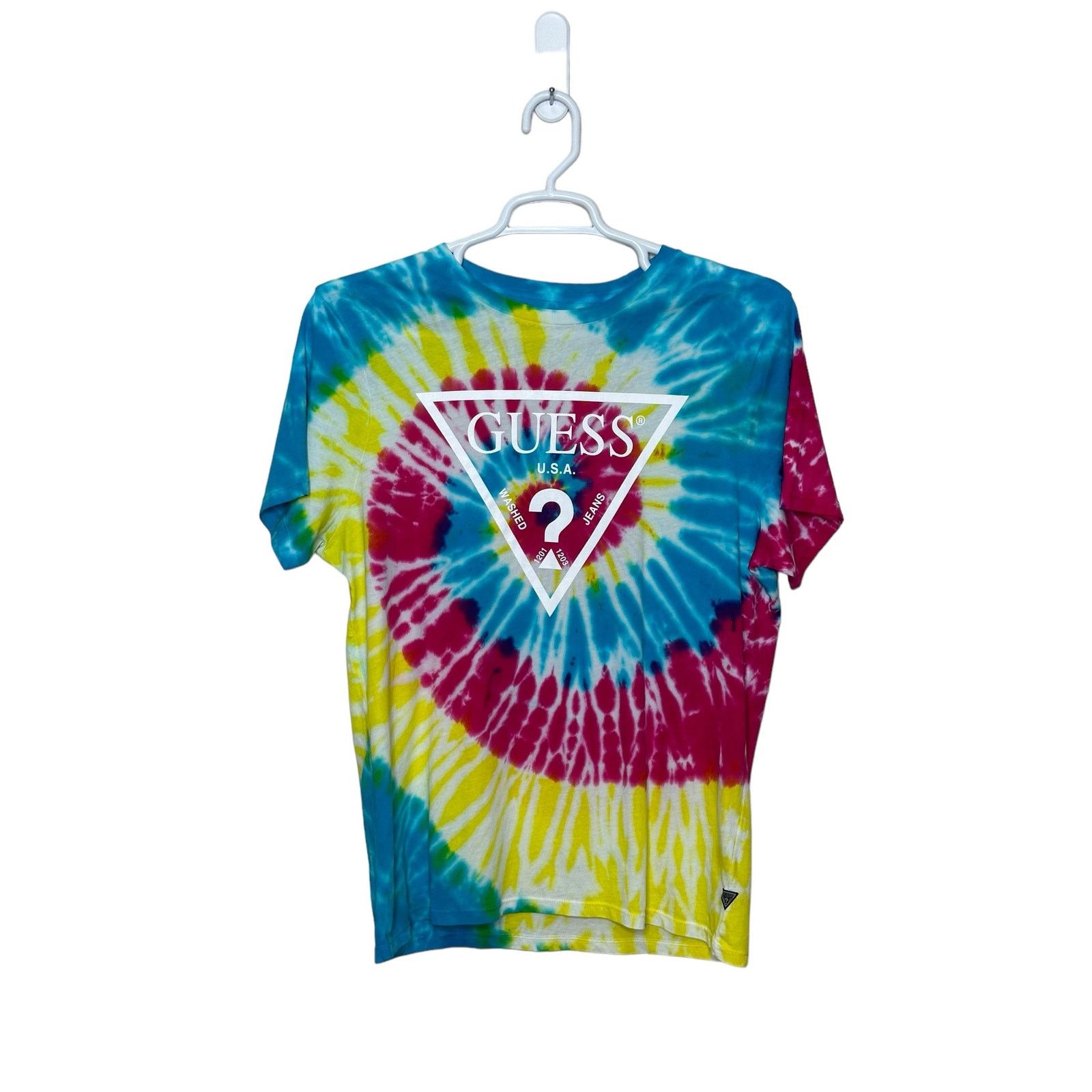 Guess Guess multicolor vibrant tie dye short sleeves t size Large Size L / US 10 / IT 46 - 10 Thumbnail