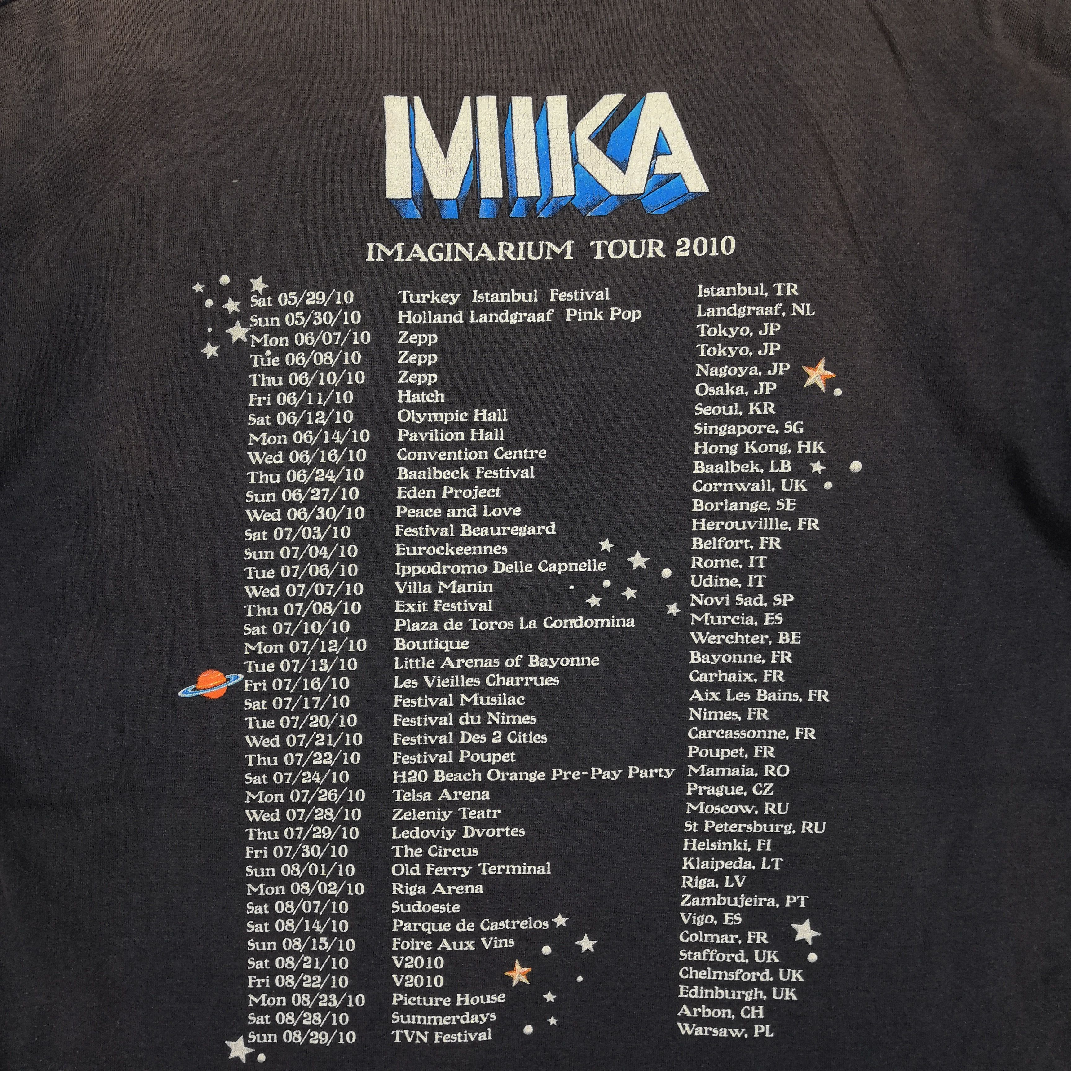 Band Tees × Vintage Vintage MIKA Imaginaerum T-Shirt Japanese Tour 2010 Tee Size US M / EU 48-50 / 2 - 8 Thumbnail
