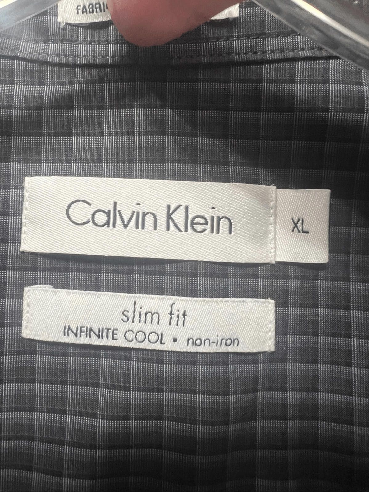 Calvin Klein Calvin Klein Men’s Button Down Shirt Grays XL Slim fit NWOT Size US XL / EU 56 / 4 - 3 Thumbnail