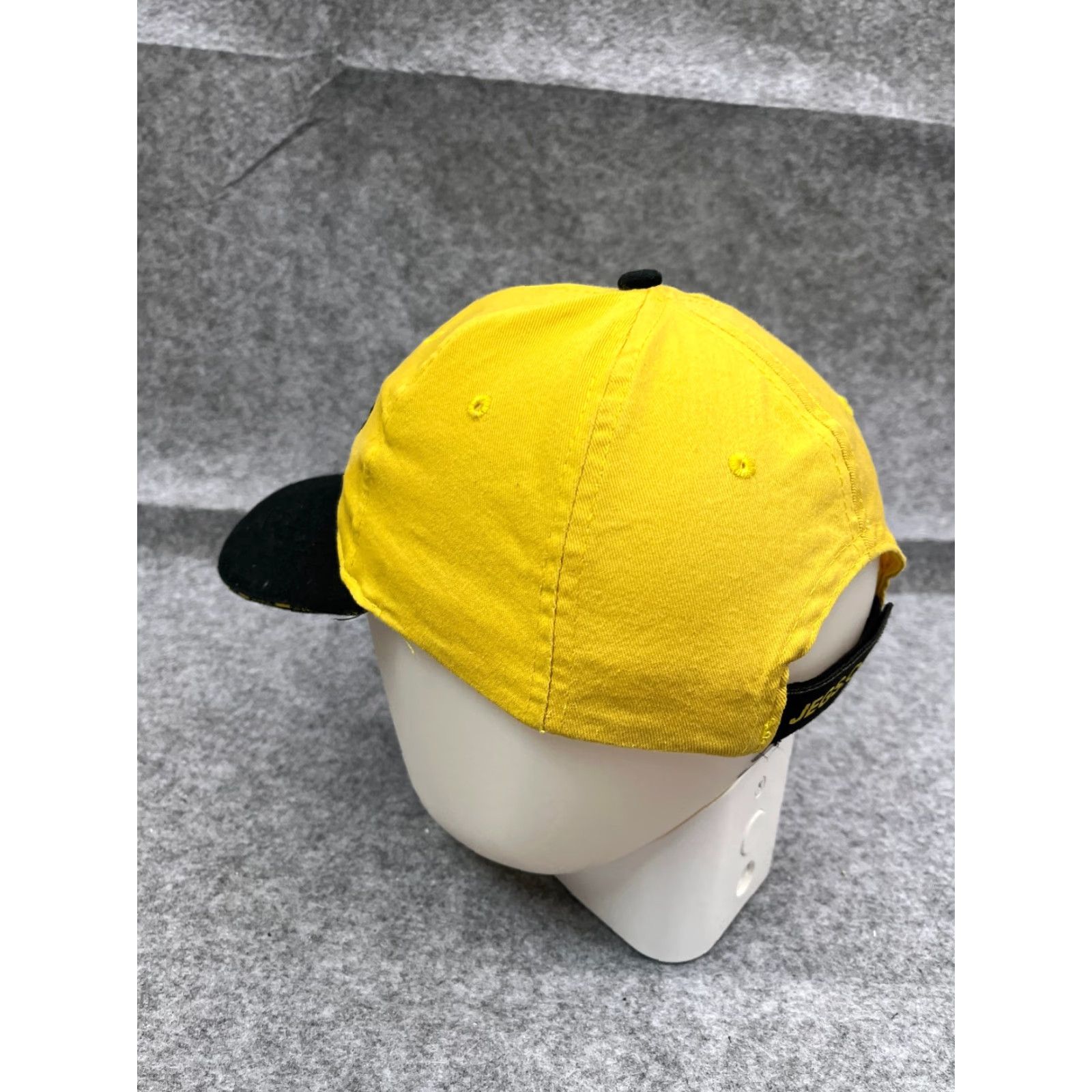 Vintage Jegs High Performance Hat Cap Strap Back Adult One Size Black Yellow Cotton Cap Mens Size ONE SIZE - 5 Thumbnail