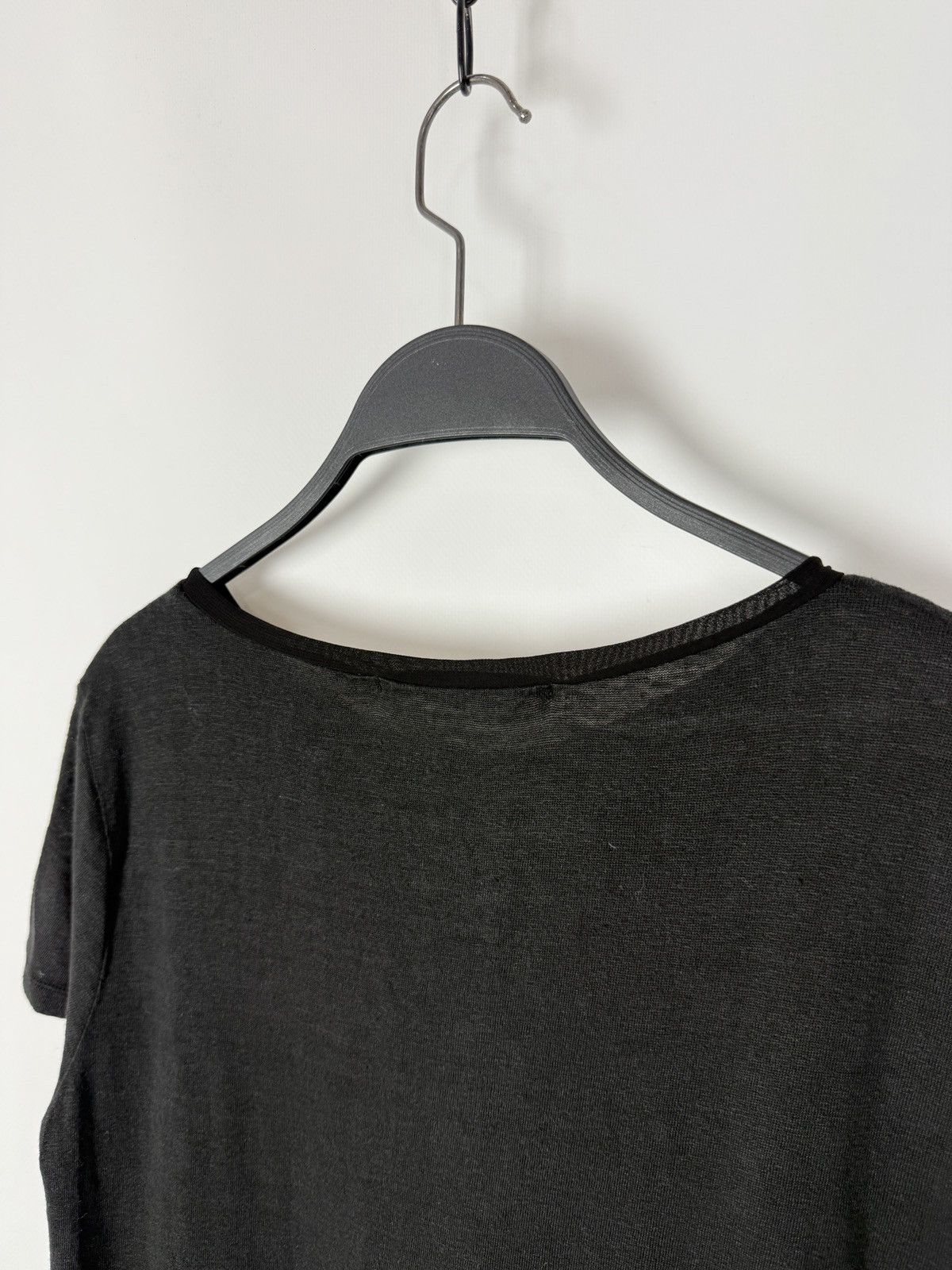 Transit Transit Par-Such K201 Black Linen Side Pocket T-Shirt Size M / US 6-8 / IT 42-44 - 6 Thumbnail