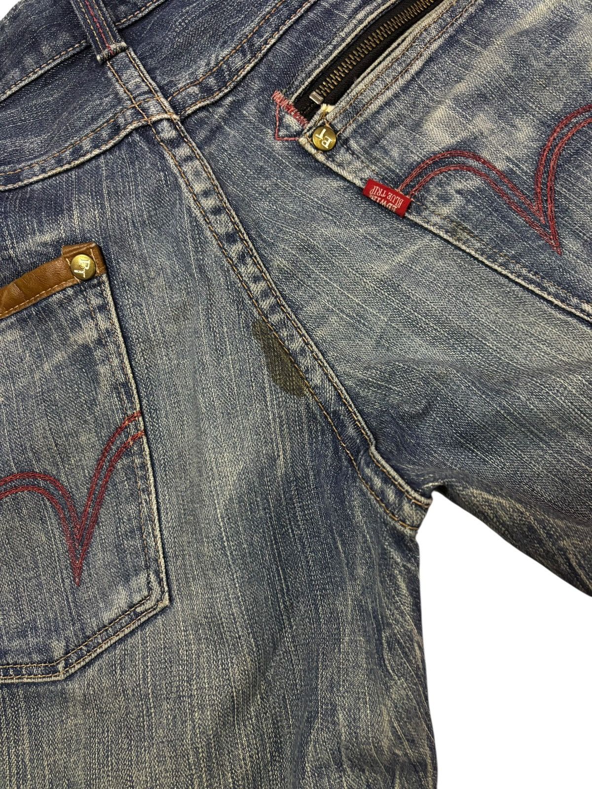 Edwin Vtg Edwin Blue Trip Japan Distressed Jeans Size US 30 / EU 46 - 9 Thumbnail