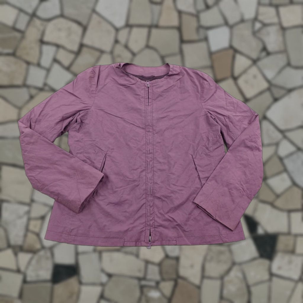 Jil Sander Jil Sander Jacket Womens 40 Purple bomber coat lined full zip flex lightweight | Zip Size S / US 4 / IT 40 - 1 Thumbnail
