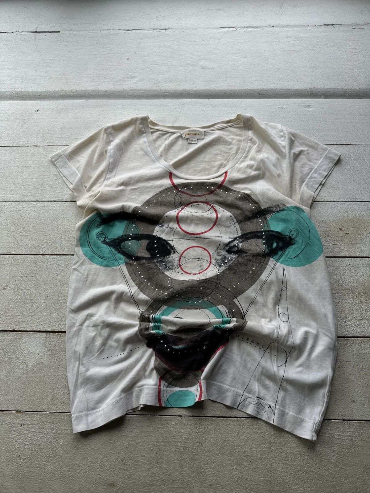 Diesel IFSIXWASNINE🚨Y2K Diesel Tank Top 2000s Style AVANT GARDE Size XS / US 0-2 / IT 36-38 - 1 Thumbnail