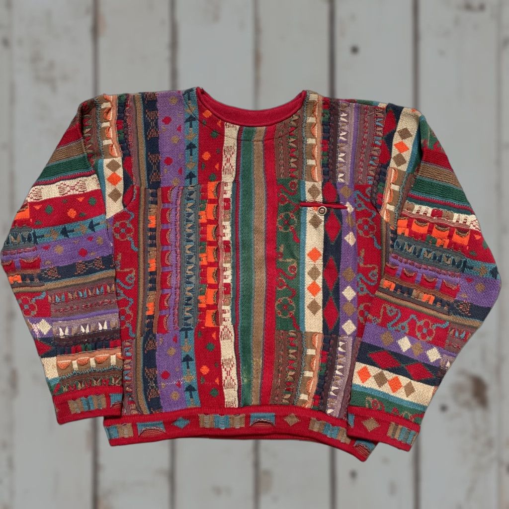 Coogi × Vintage Crazy Vintage Limnos Australia Coogi Style 3D Knit