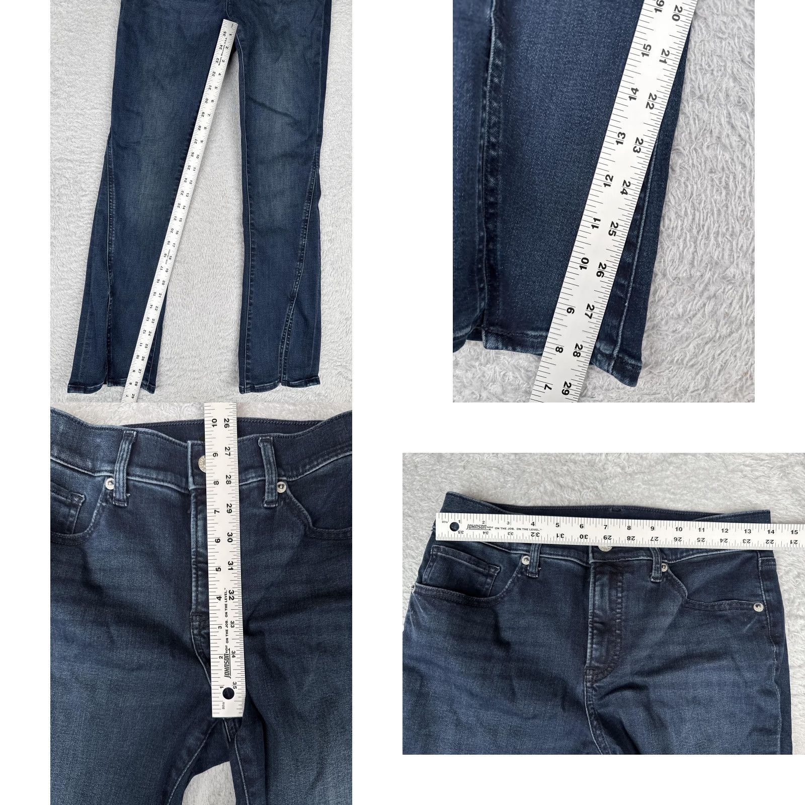 Express Express Jeans Womens Bootcut Denim 8S Mid Rise Dark Blue 28x29 City 5-Pocket Mens? No, Womens. Size 30" / US 8 / IT 44 - 8 Thumbnail
