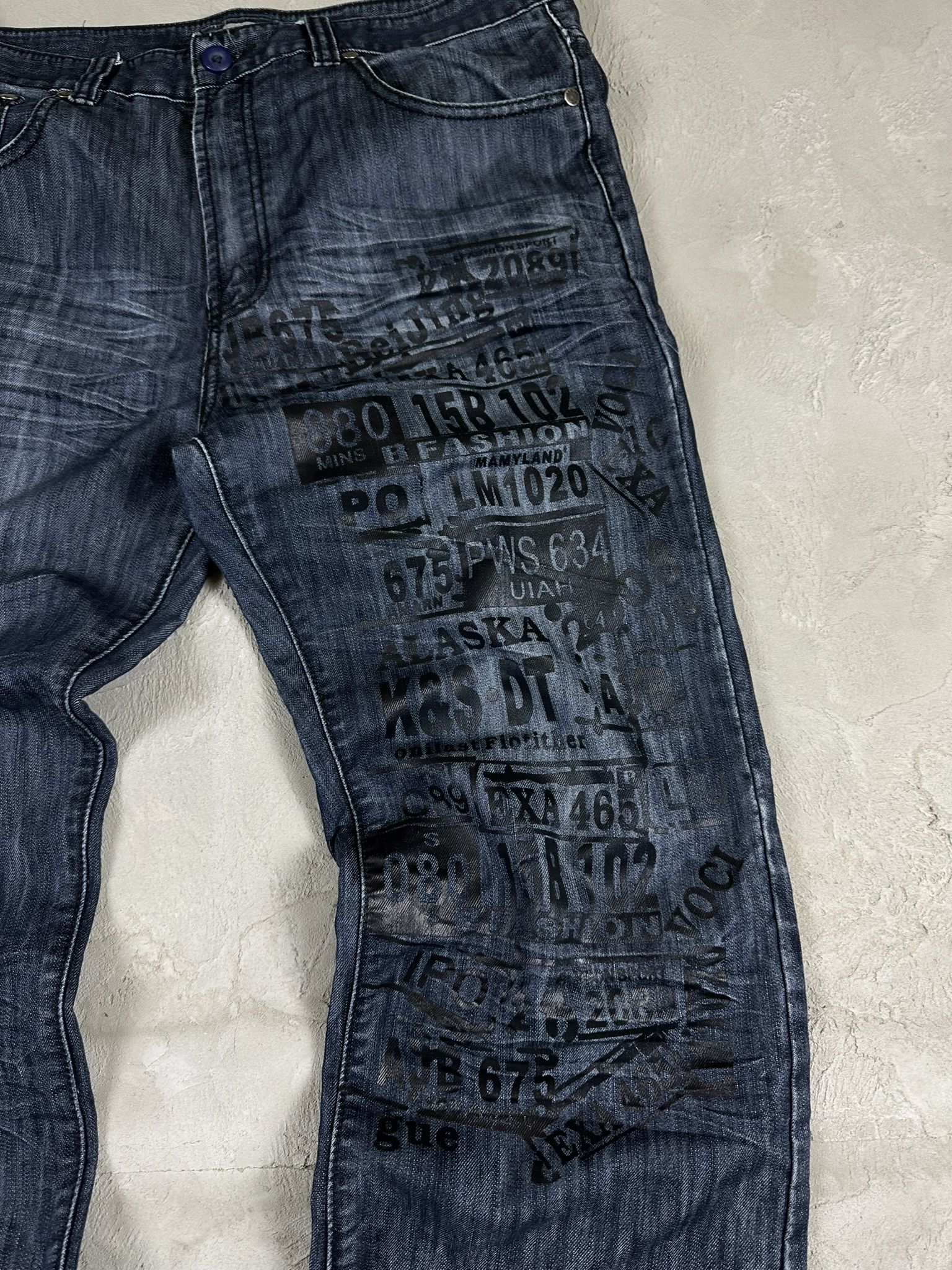 Vintage Vintage Y2k Fullprint Baggy Oversized Denim Jeans Pants 00s Size US 38 / EU 54 - 8 Thumbnail