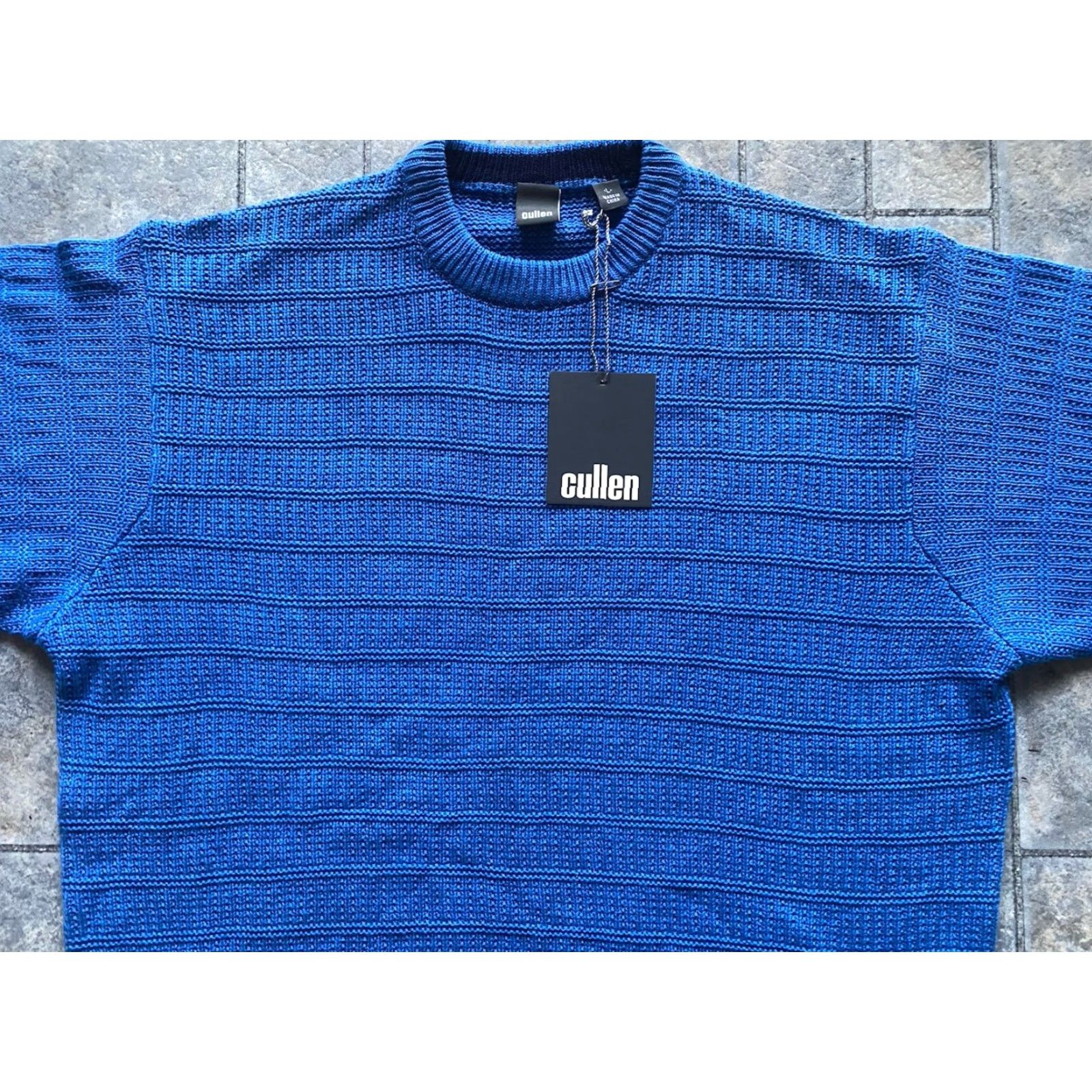 Vintage Cullen Sweater Women’s Blue Silk Cashmere Size L Pullover NWT New Size L / US 10 / IT 46 - 4 Thumbnail