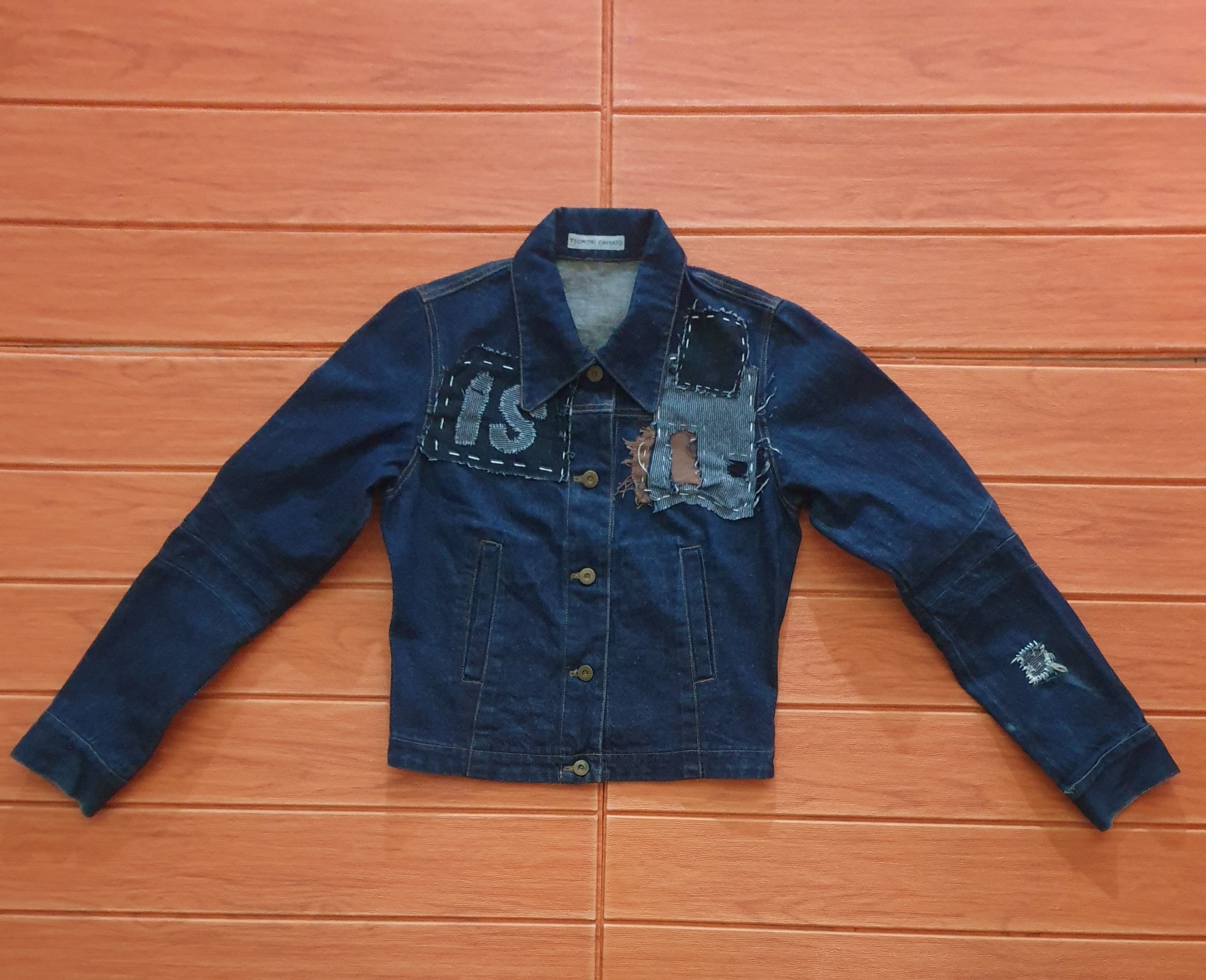 Issey Miyake 💥Tsumori Chisato custom shashiko boro denim jacket Size S / US 4 / IT 40 - 1 Thumbnail