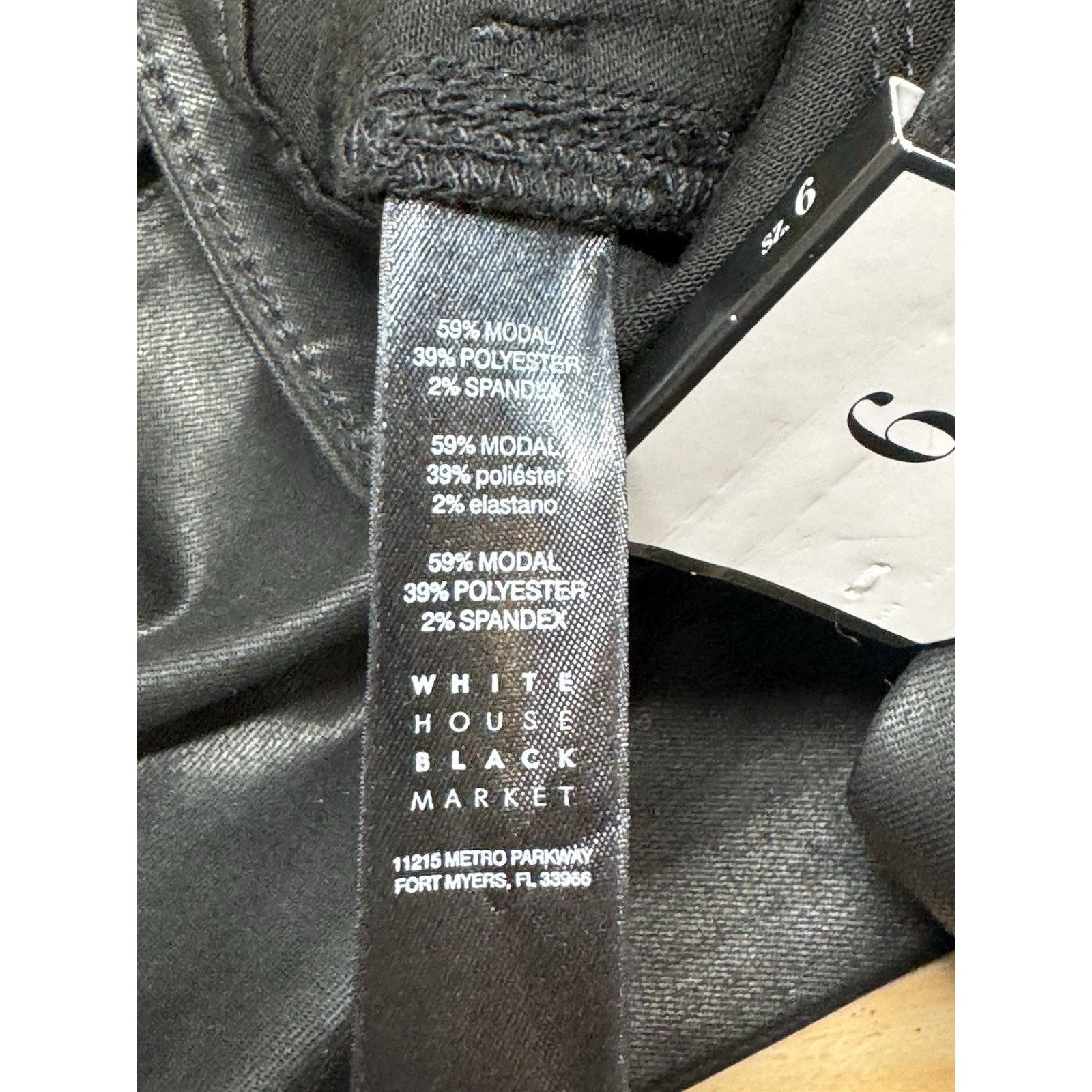 White House Black Market White House Black Market Faux Leather Pants Womens 6 Size 28" / US 6 / IT 42 - 10 Thumbnail