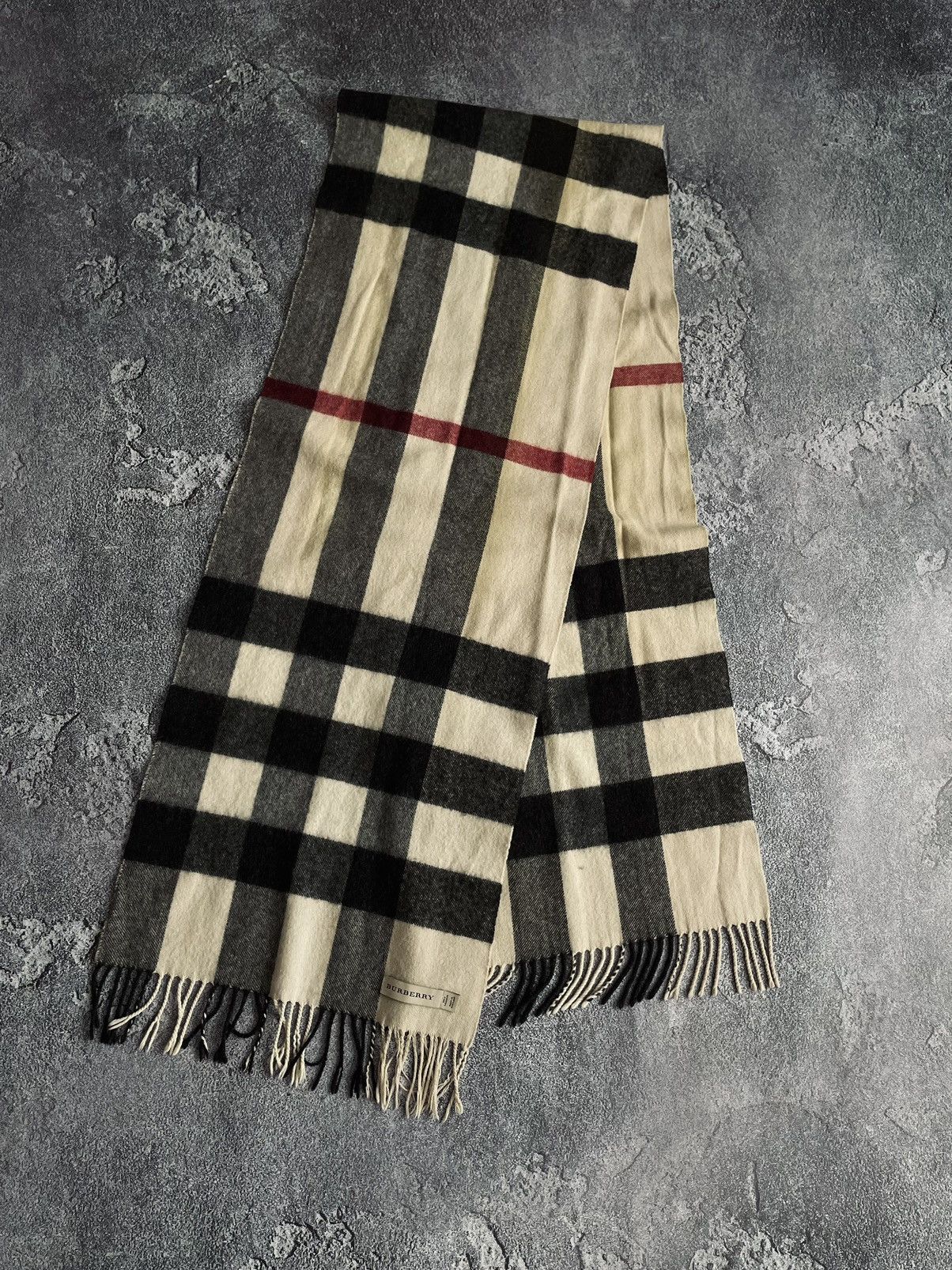 Burberry Prorsum Burberry Classic Check Cashmere Scarf Grailed