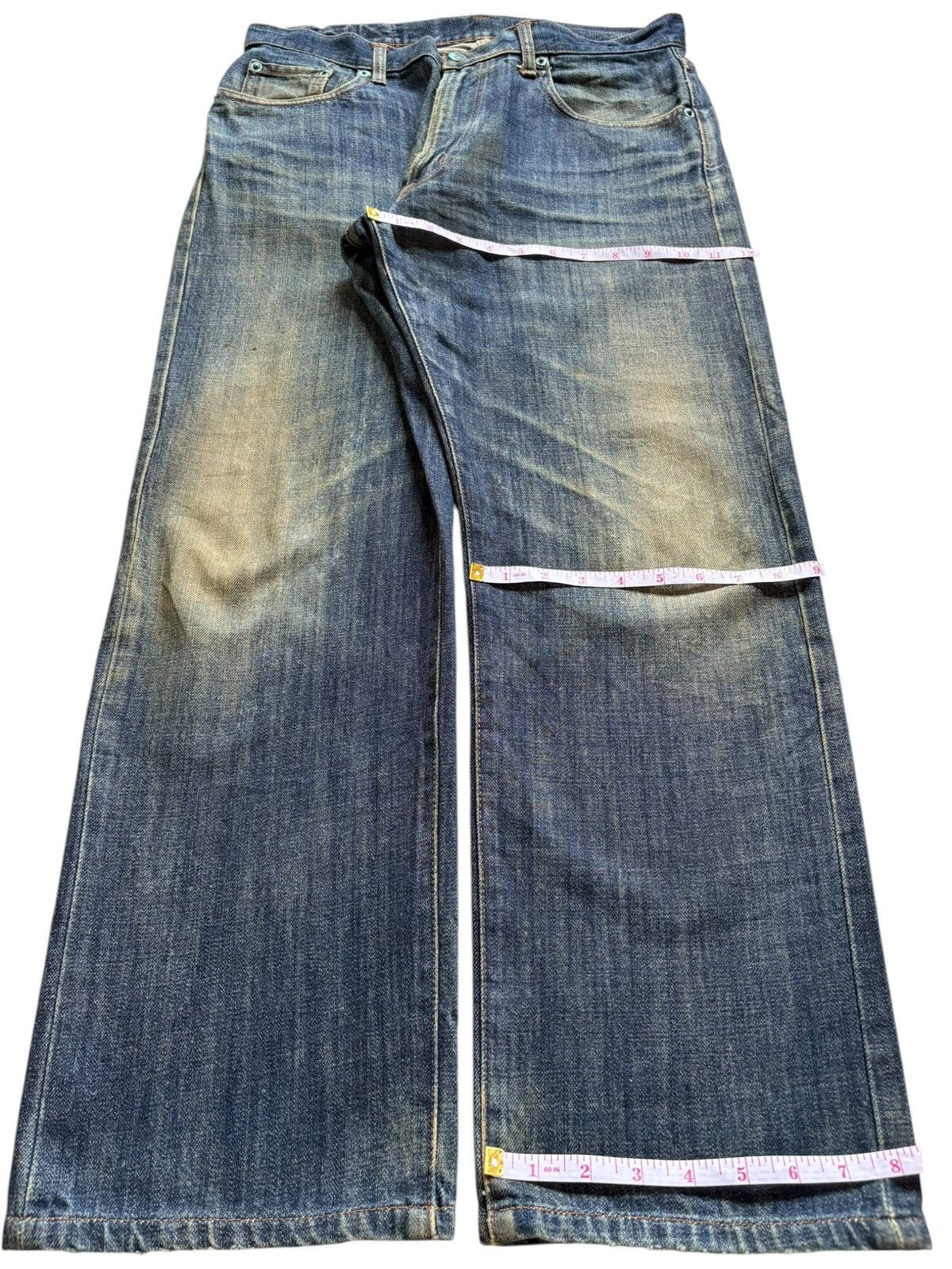 Japanese Brand Vintage Japanese Brand Rusty Mud Wash Loose Baggy Jeans Size US 32 / EU 48 - 14 Thumbnail