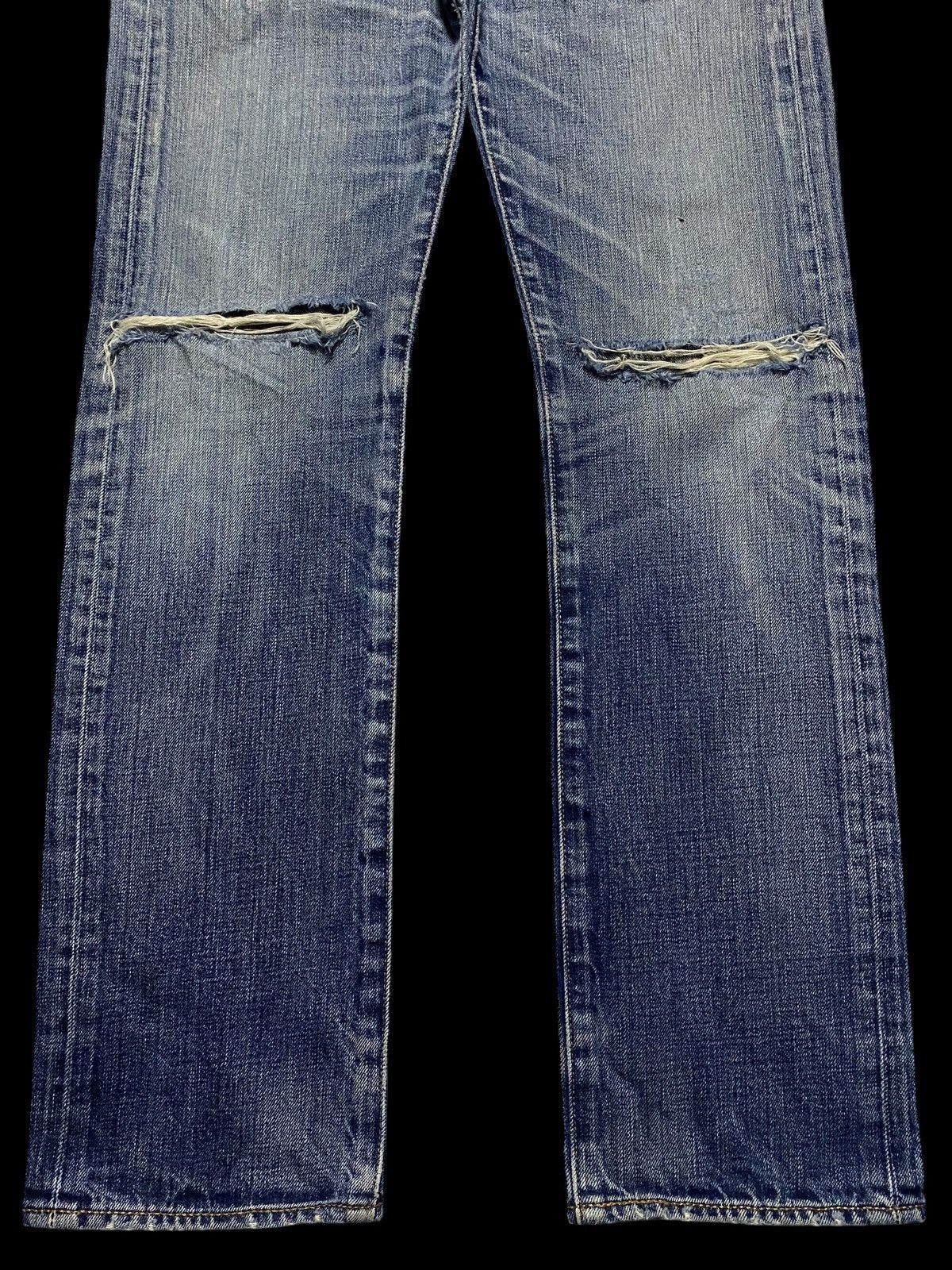 Levi's Levis 501 Blue Wash Distressed Slim Jeans Size US 31 - 5 Thumbnail