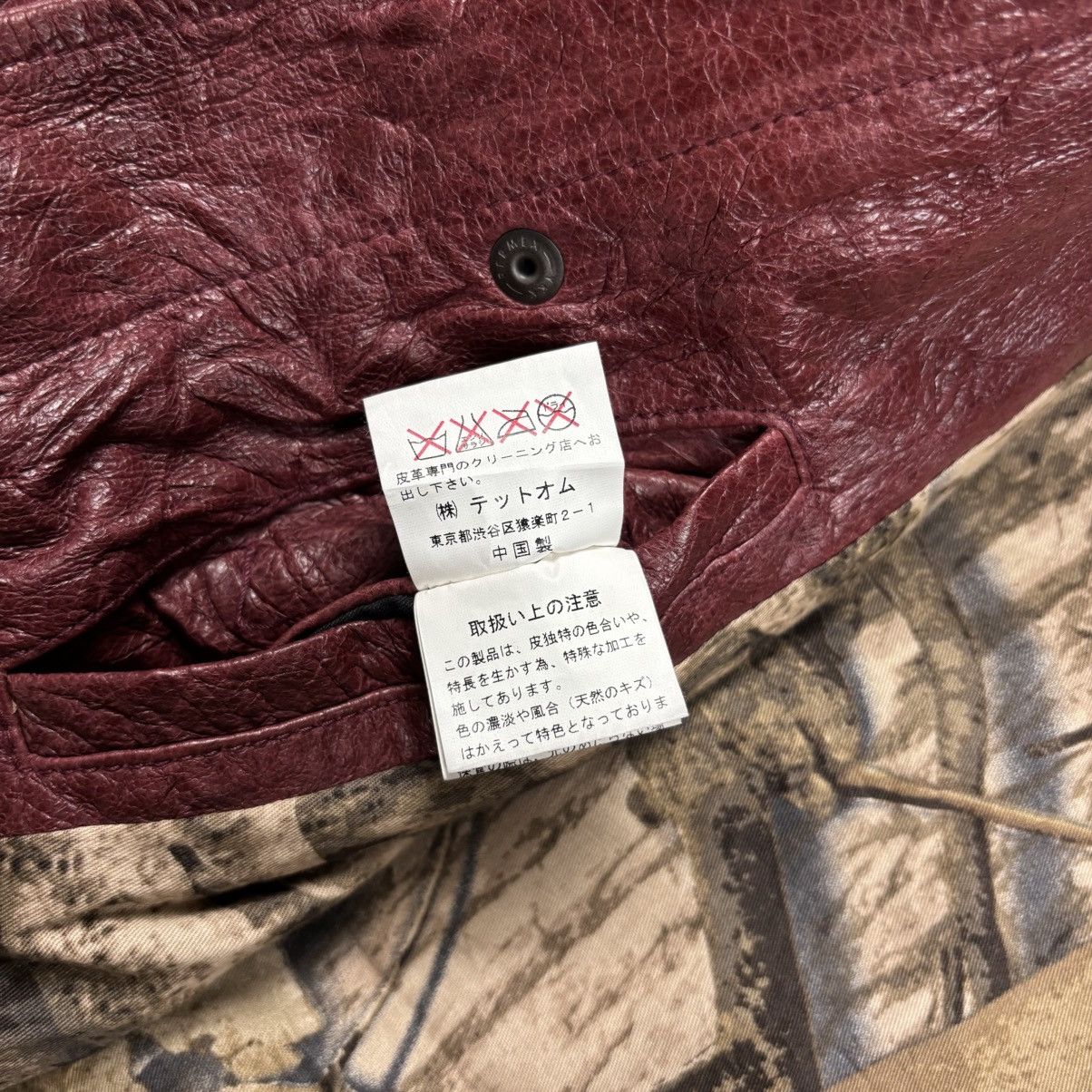 Ekam 2000s Tete Homme - Red Blood Rider Leather Jacket Size US M / EU 48-50 / 2 - 14 Thumbnail