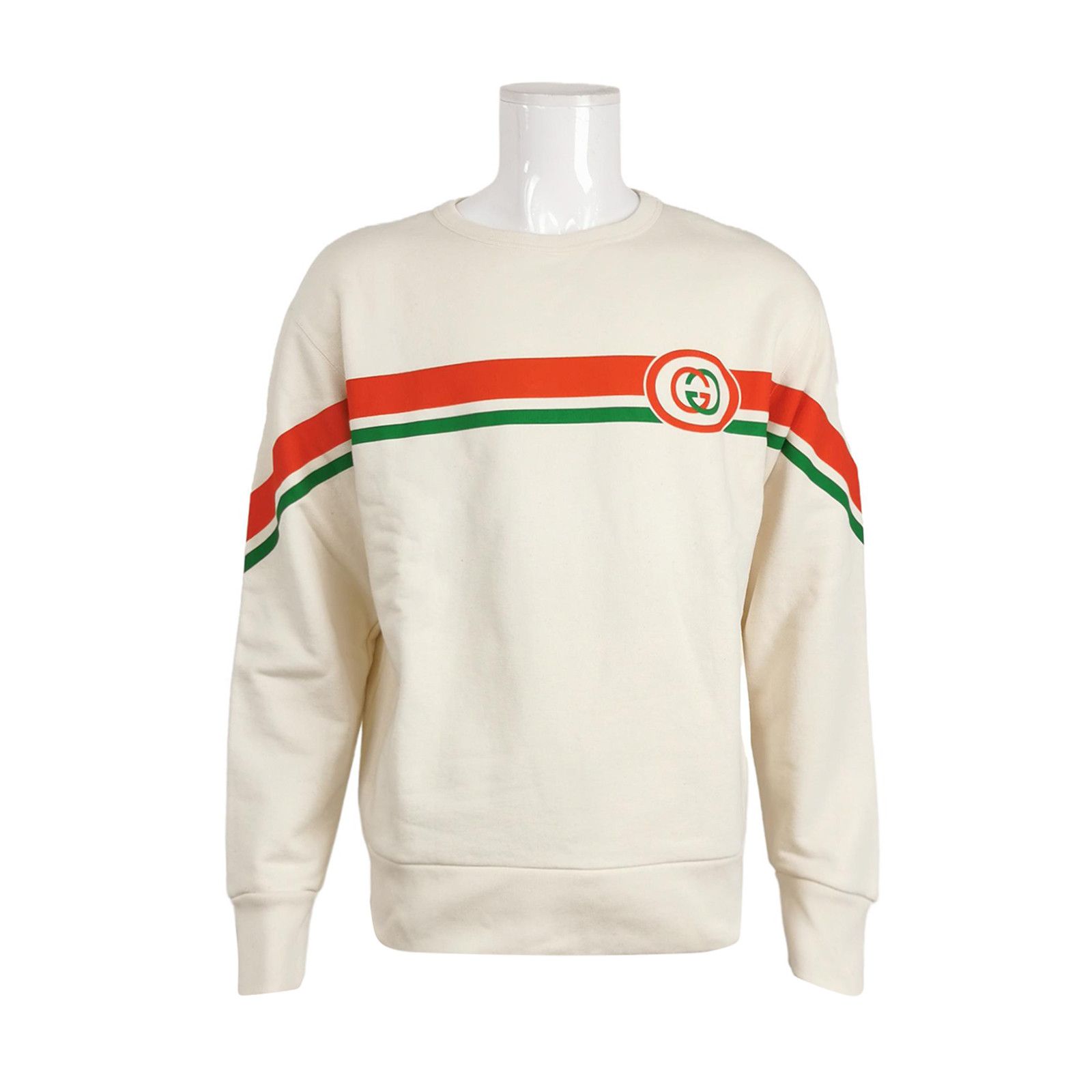 Gucci Gucci Stripe Logo Sweatshirt Size M Size US M / EU 48-50 / 2 - 1 Thumbnail