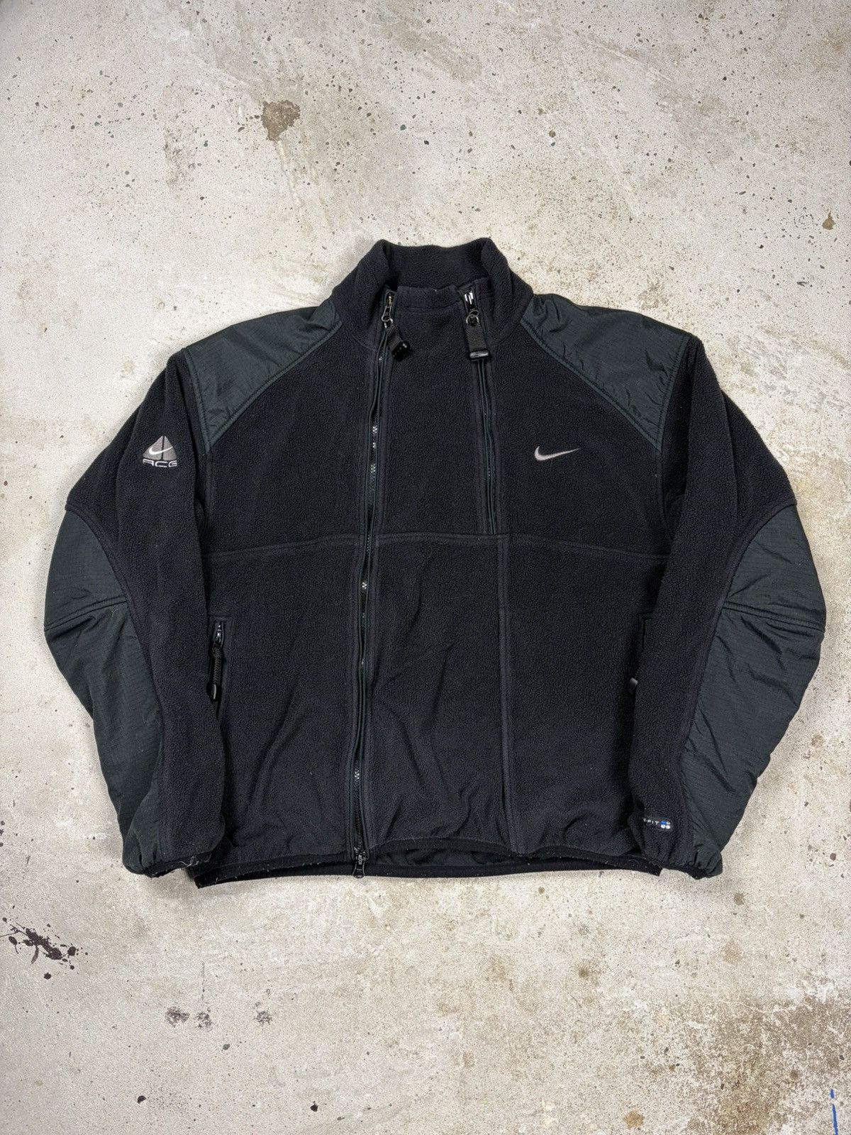 Nike ACG Vintage 90s Nike ACG Double Zip Fleece Jacket 