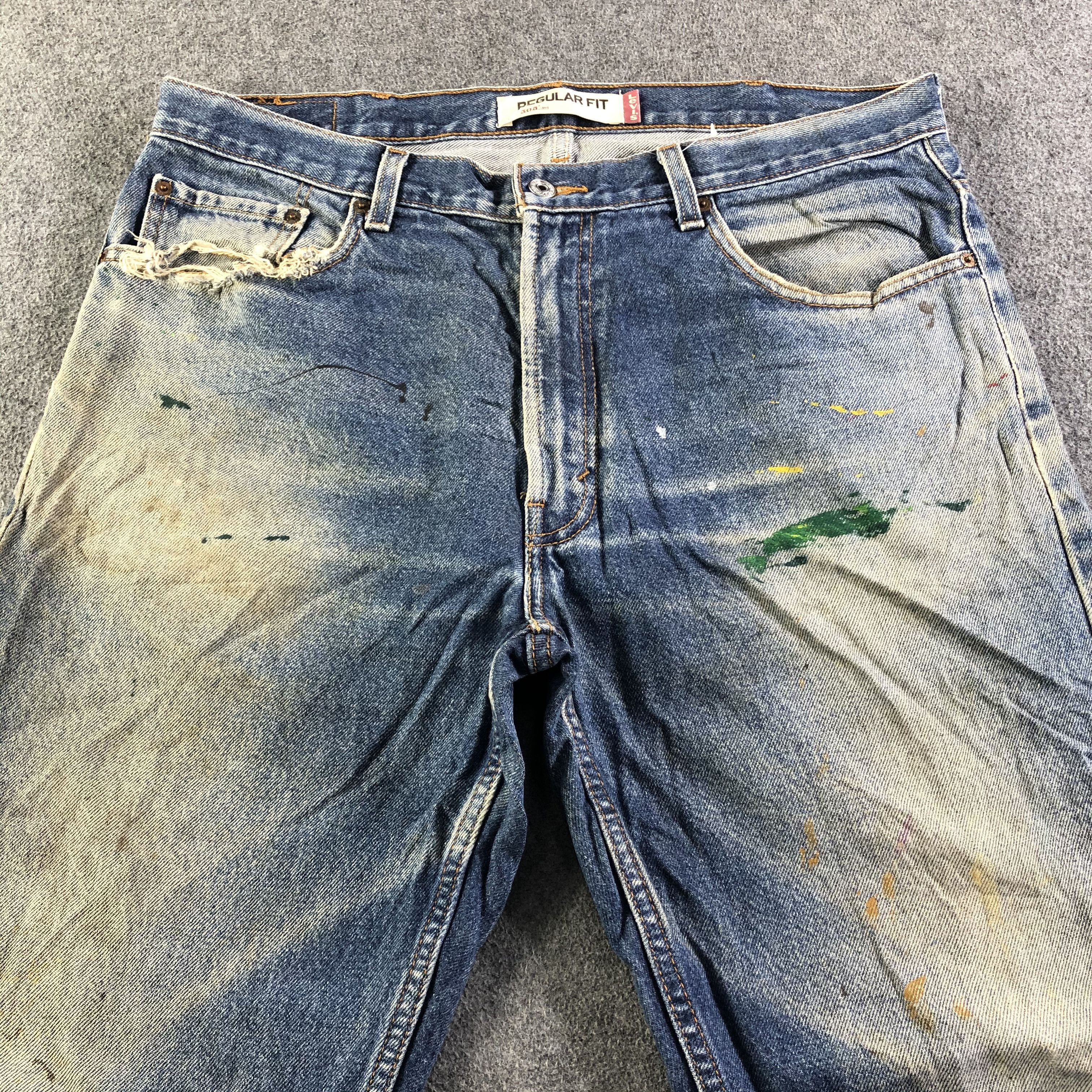Levi's Vintage Blue Wash Levis 505 Jeans-J3334 Size US 39 - 3 Thumbnail