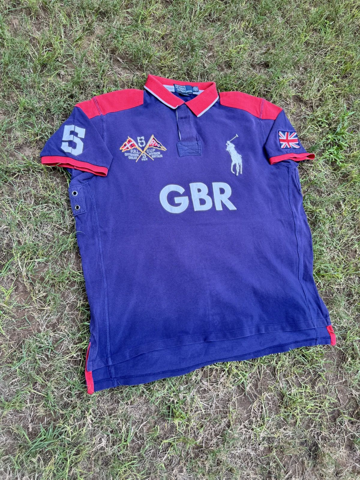 Polo Ralph Lauren Polo Ralph Lauren Great Britain Polo Shirt Chief Keef Style Size US XXL / EU 58 / 5 - 3 Thumbnail