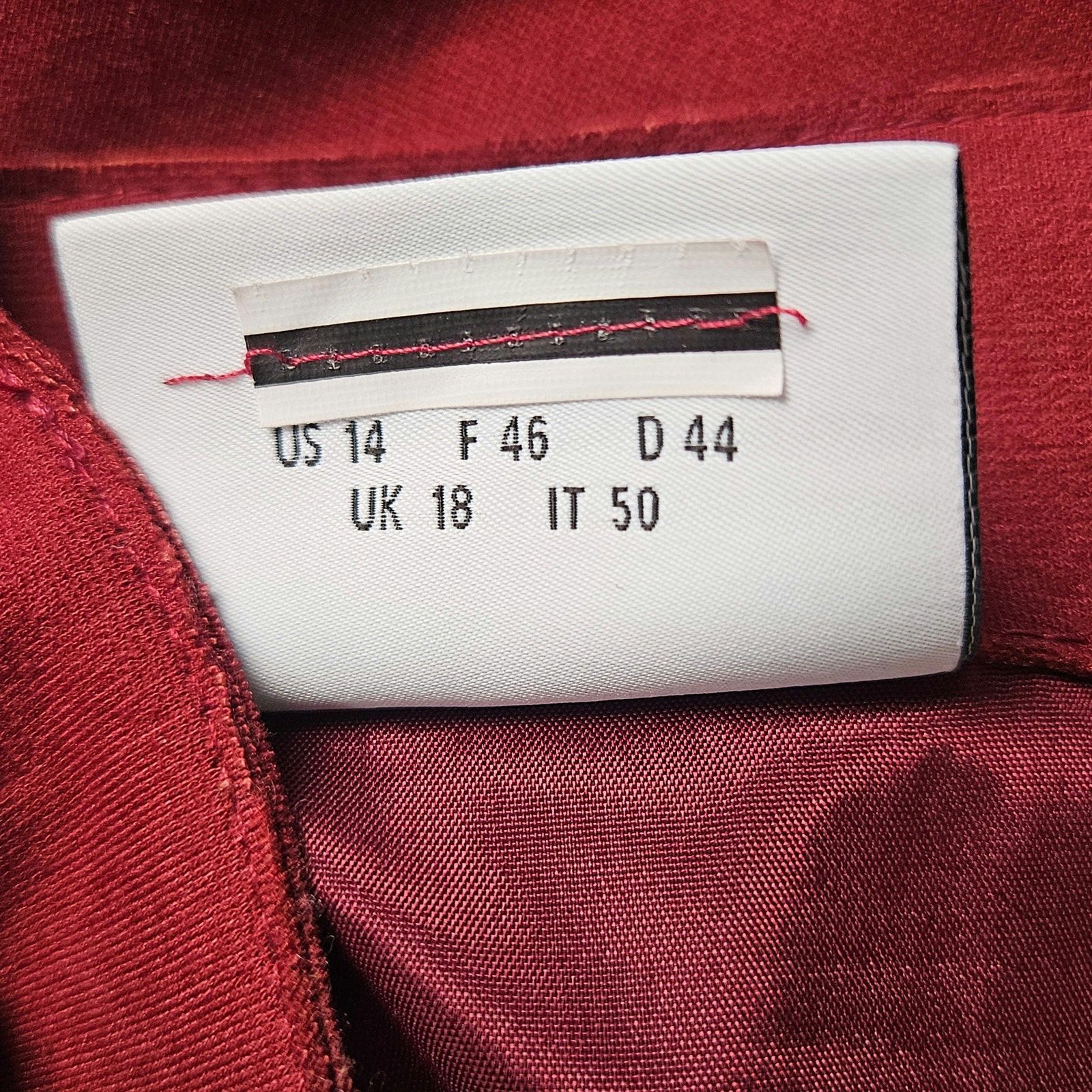 Akris Akris Punto Flare Jersey Skirt Burgandy Red Size US 14 Size 36" / US 14 / IT 50 - 9 Thumbnail