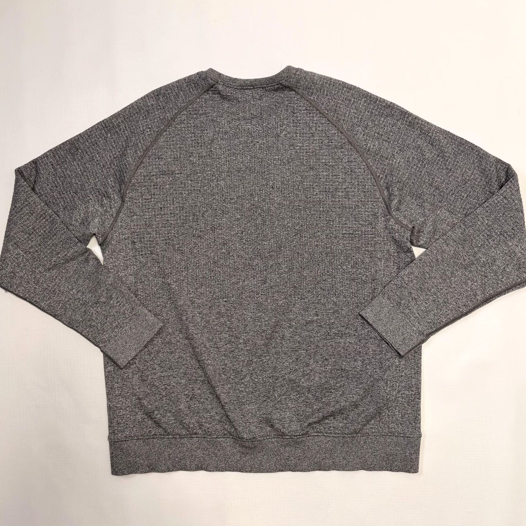 Lululemon VINTAGE Lululemon Sweatshirt Mens XL Gray Waffle Knit Crewneck Pullover Size US XL / EU 56 / 4 - 8 Thumbnail