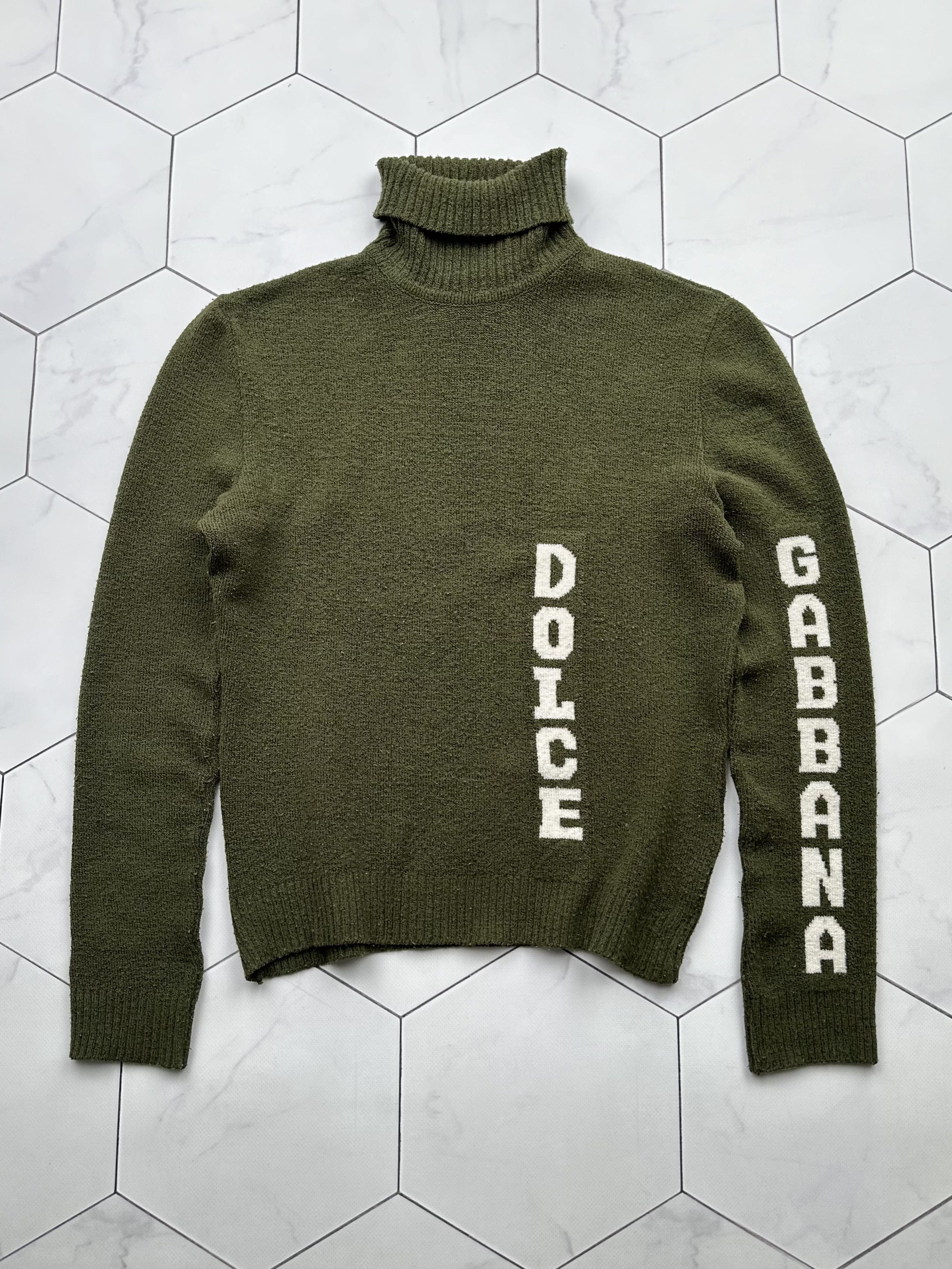 image of Dolce Gabbana x Vintage Dolce&gabbana Vintage Sweater in Green, Women's (Size XS)