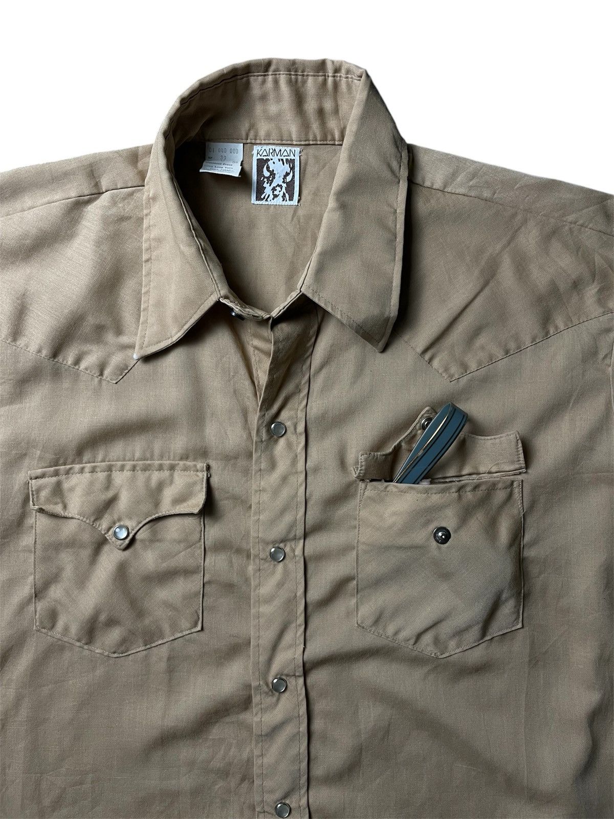 Cowboy Equipment × Vintage Oversize Cowboy Style Button Up : Karman : Made in Usa Size US XXL / EU 58 / 5 - 4 Thumbnail