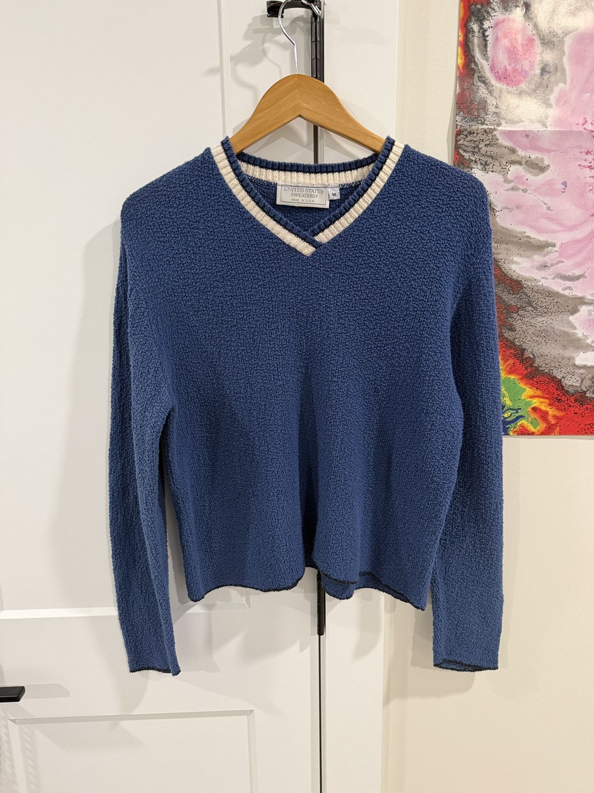 Other Vintage United States Sweaters Knit V Neck Made In USA Size M / US 6-8 / IT 42-44 - 1 Thumbnail