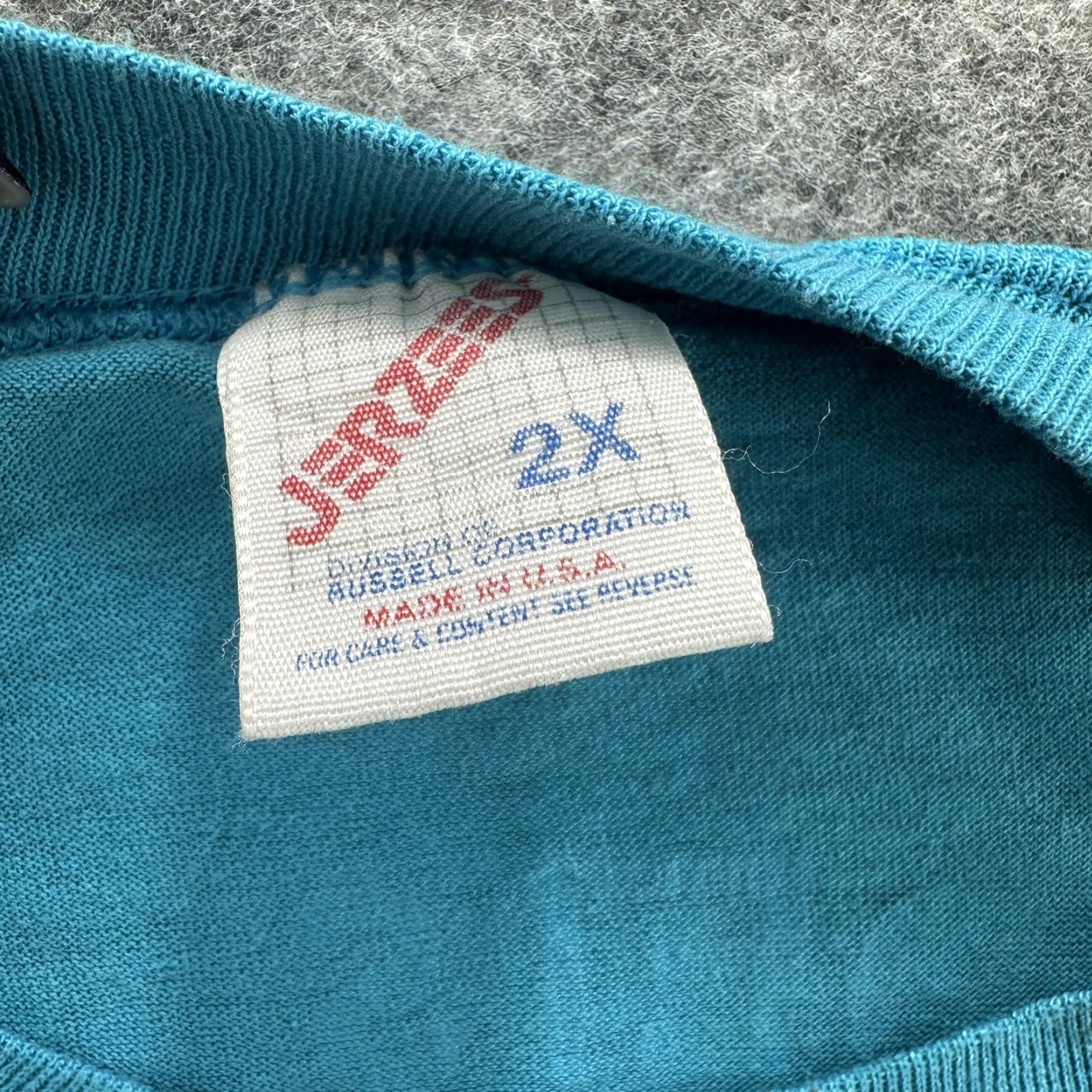 Jerzees VINTAGE Salute To Israel Shirt Mens 2XL Blue Brandeis School Graphic 90s 1994 Tee Size US XXL / EU 58 / 5 - 6 Thumbnail